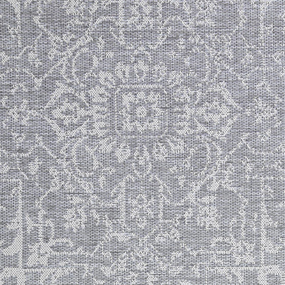 Couristan Monte Carlo Palmette Indoor/Outdoor Area Rug, 3'9" x 5'5", Grey-Ivory