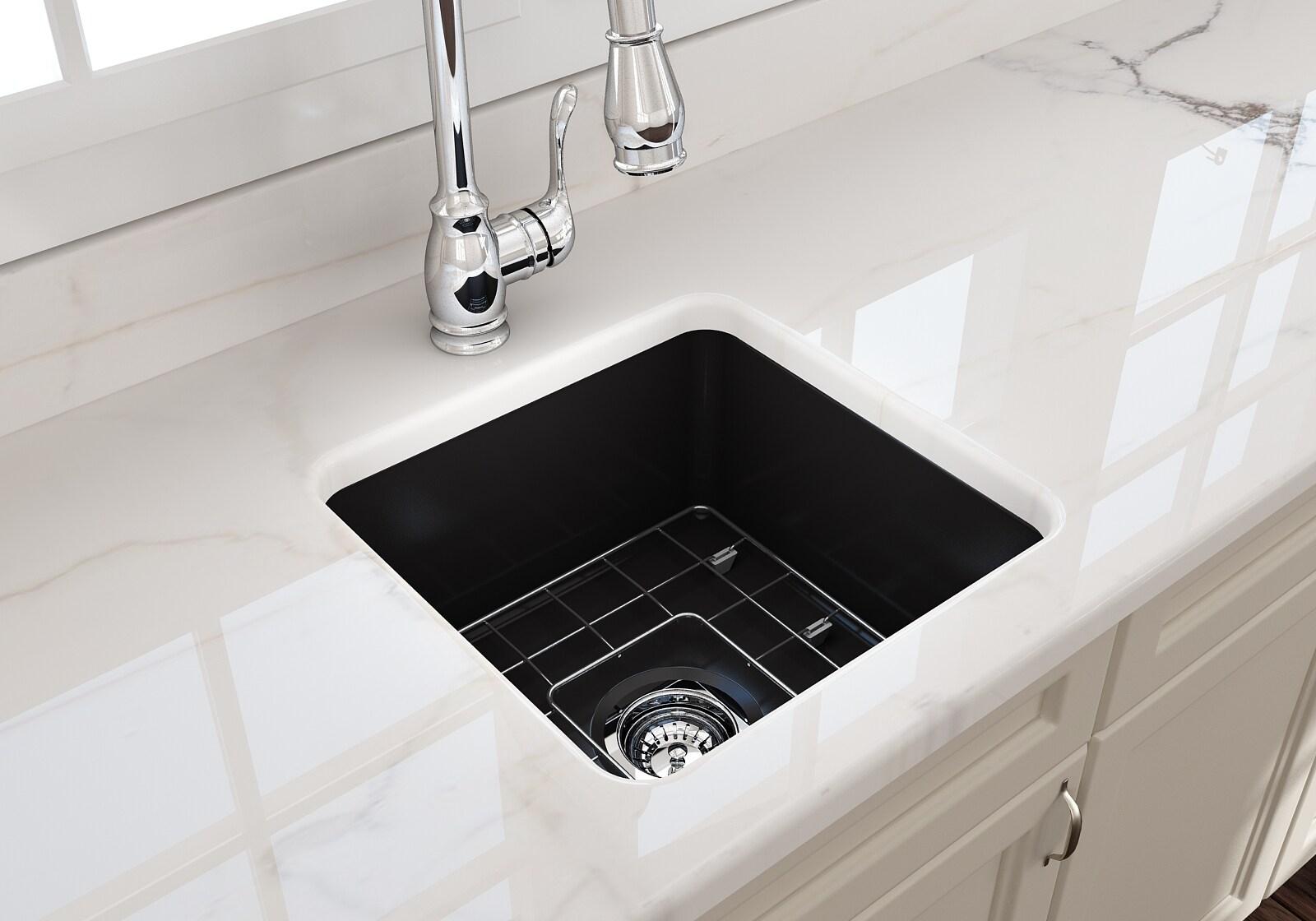 BOCCHI 18'' L Fireclay Kitchen Sink 1359-004-0120