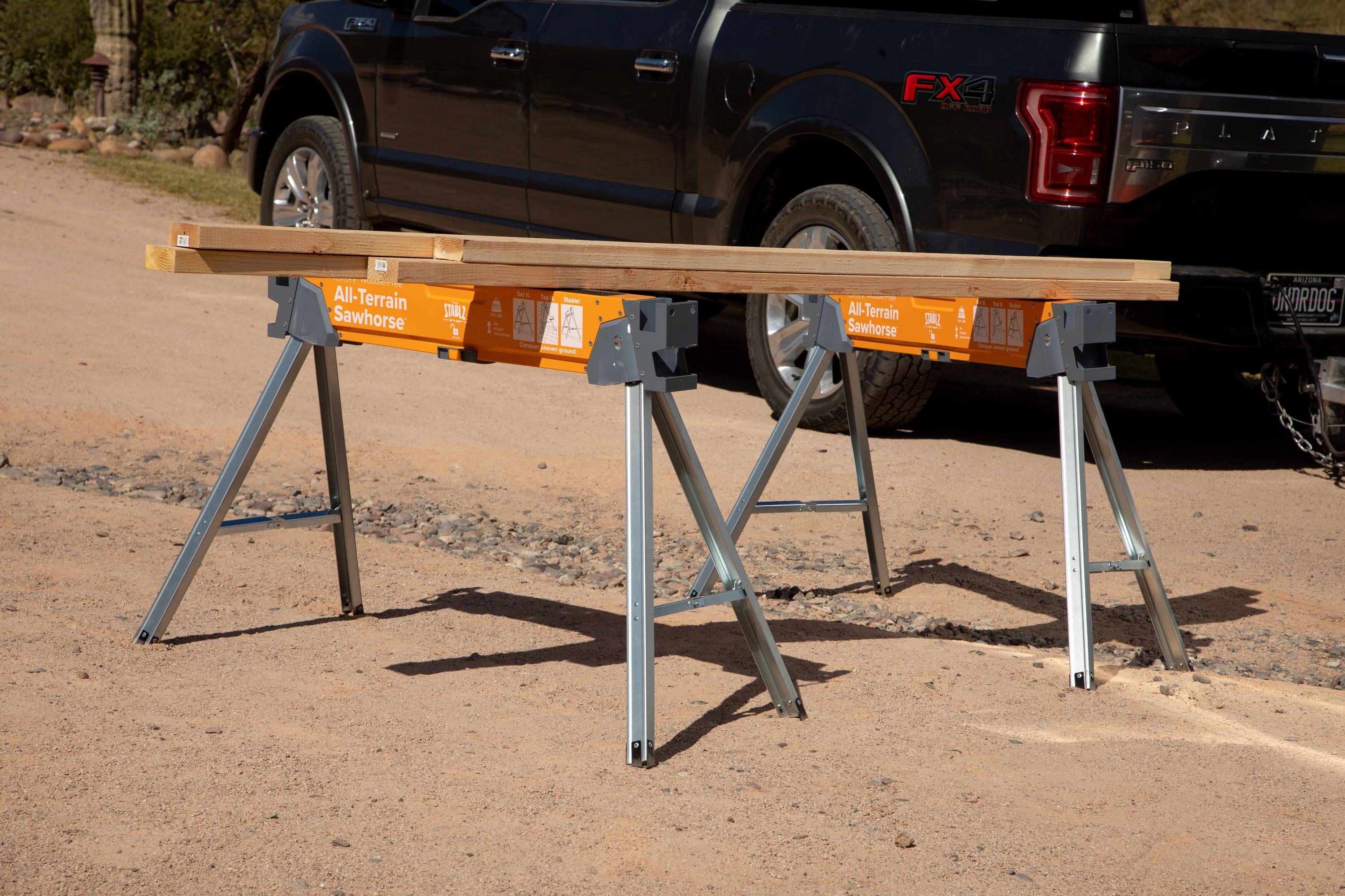 31.5 in. H Steel All Terrain Sawhorse (2-Pack)
