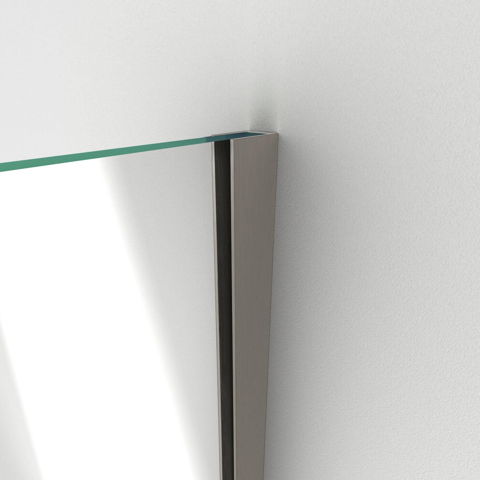 Unidoor Plus 58" W x 72" H Pivot Frameless Shower Door with ClearMax™ Technology