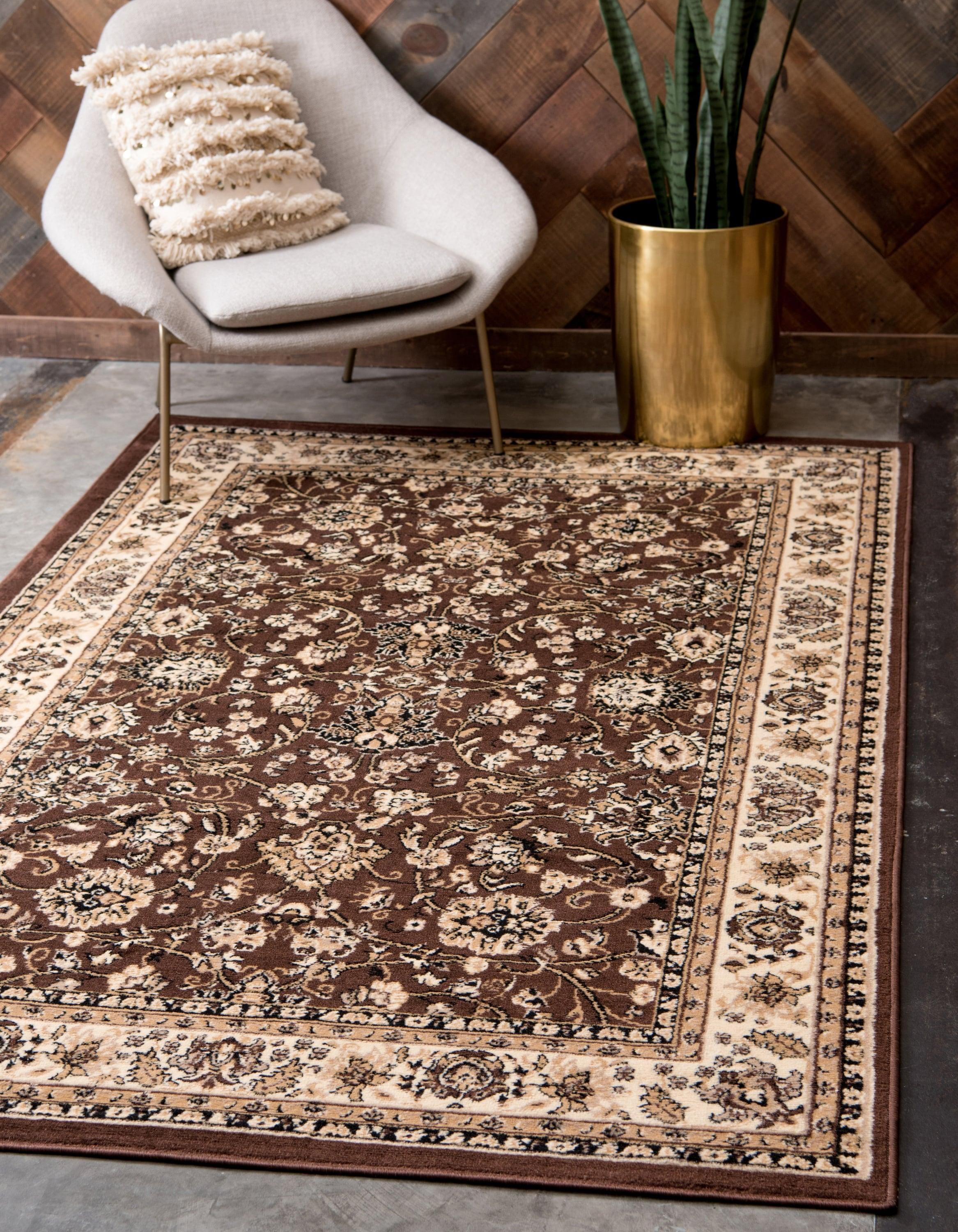 Unique Loom 7' 0 x 10' 0 Sialk Hill Washington Brown Area Rug