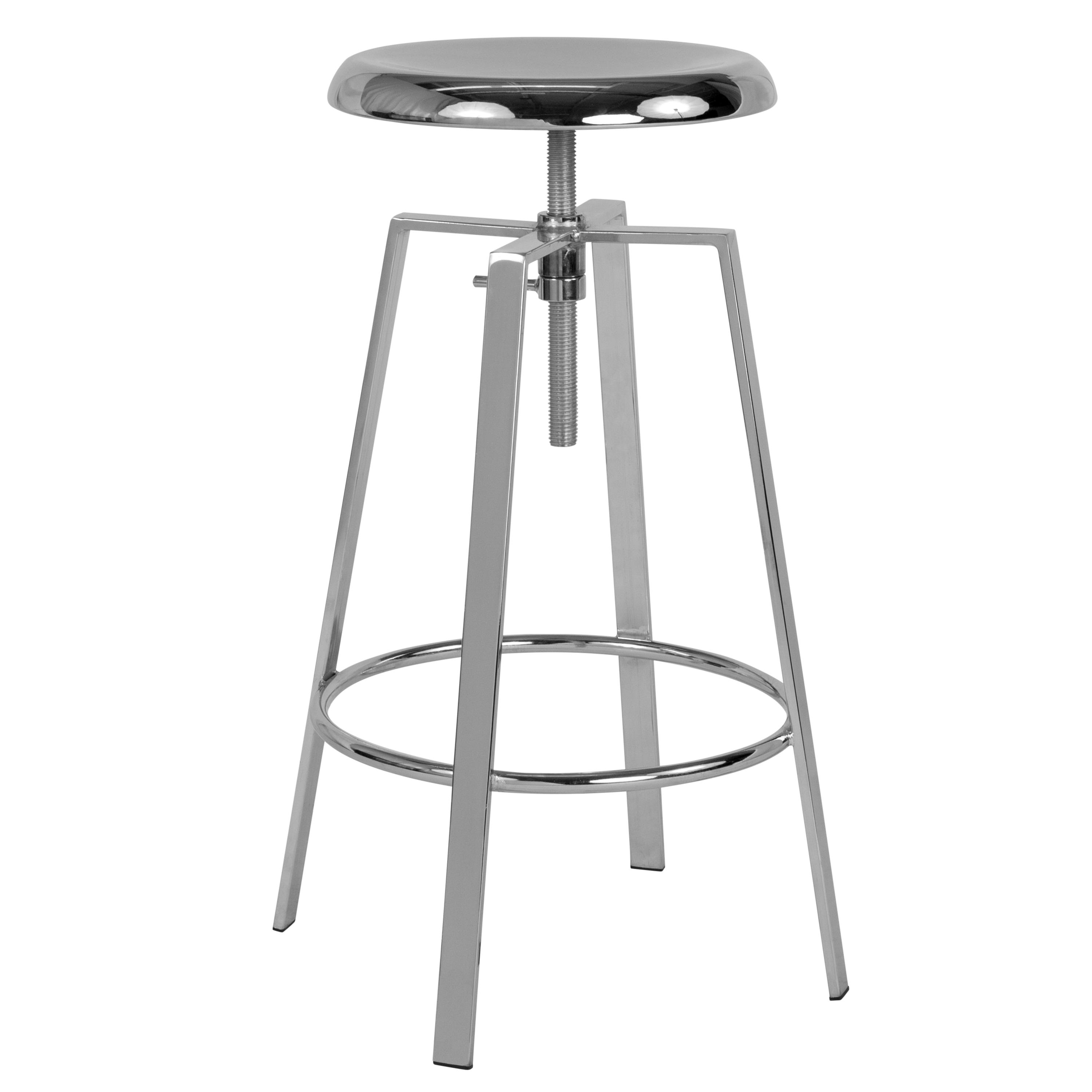 Flash Furniture Toledo Industrial Style Barstool with Swivel Lift Adjustable Height Seat