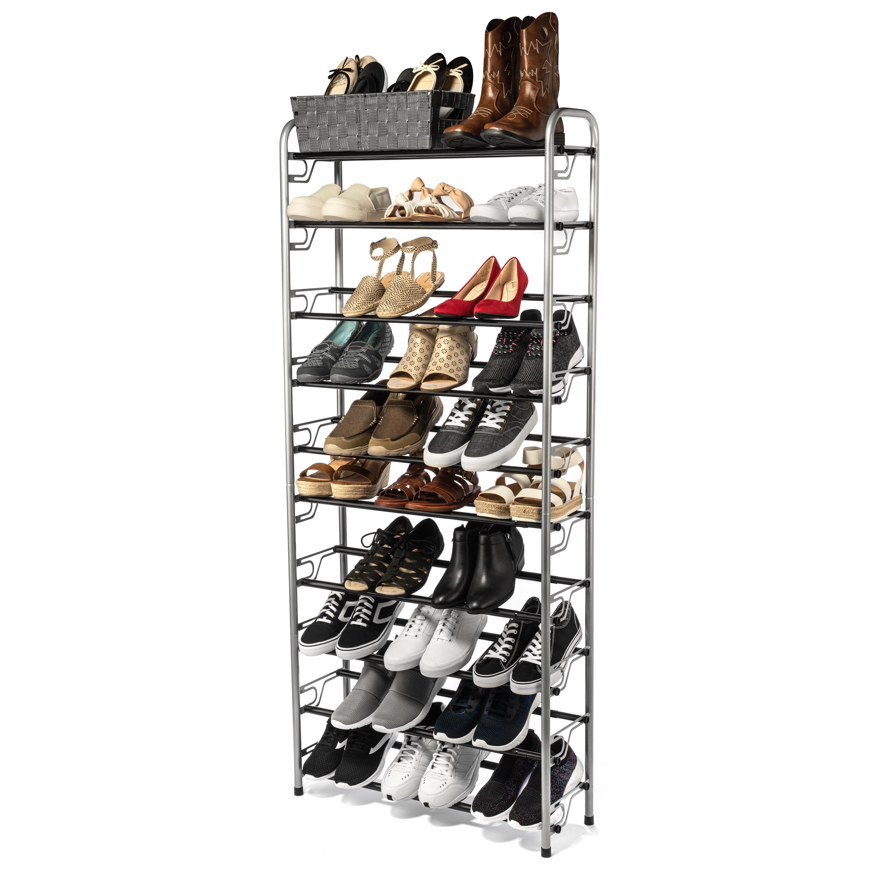 72040 35 Pair Stackable Shoe Rack