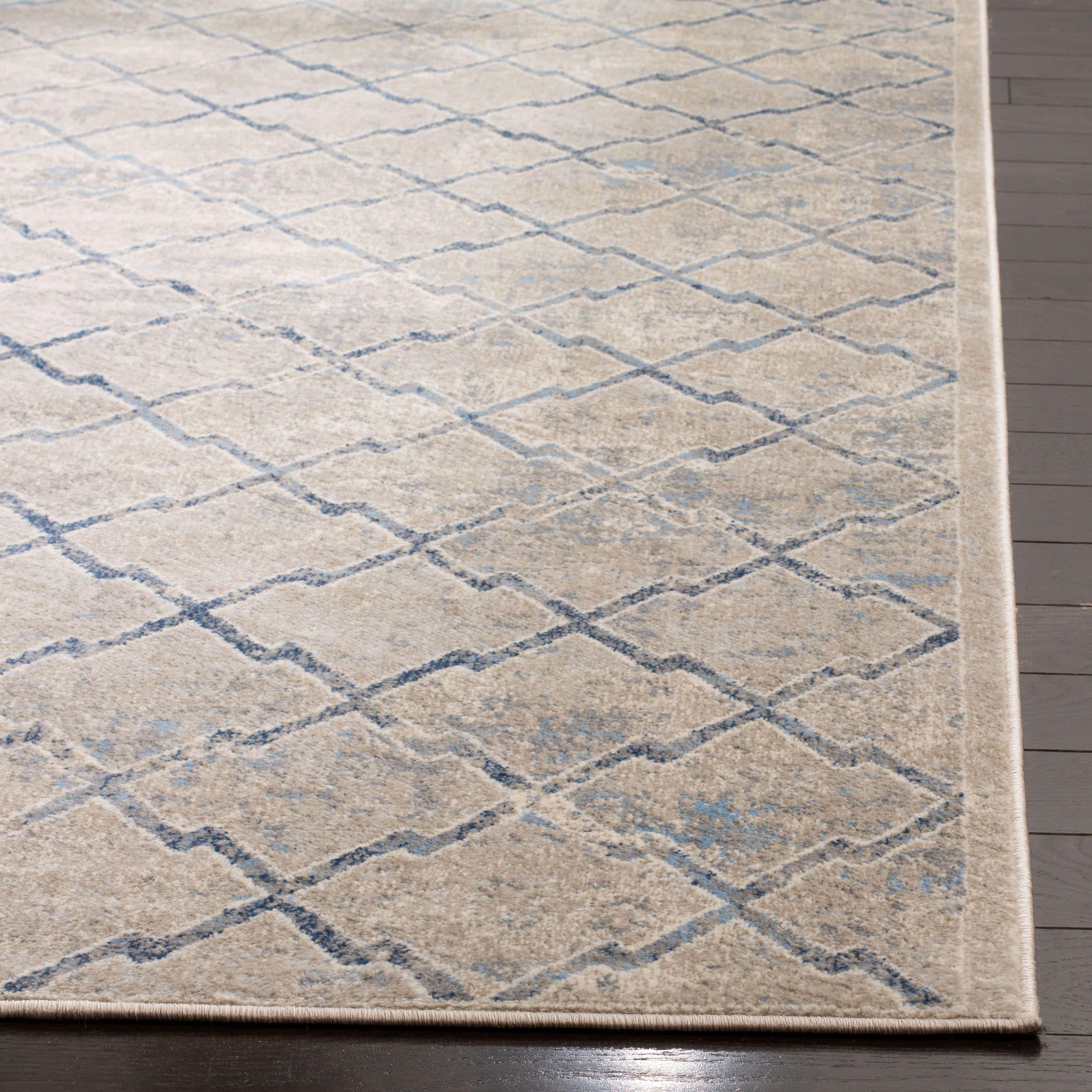 Brentwood BNT809 Power Loomed Accent Rug - Light Grey/Blue - 2'x4' - Safavieh.