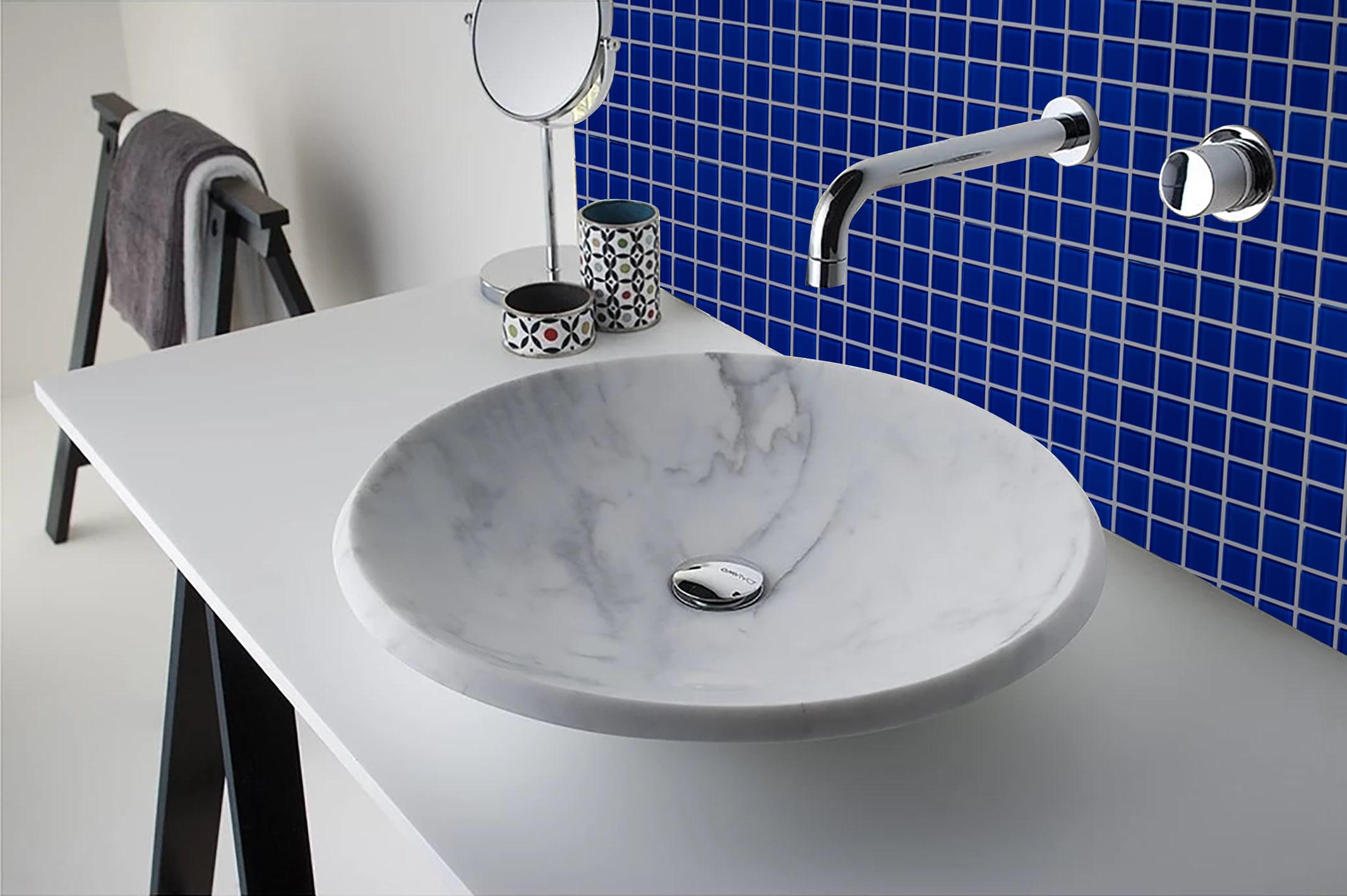 WS Tiles® 1" x 1" Straight Edge Glass Mosaic Tile