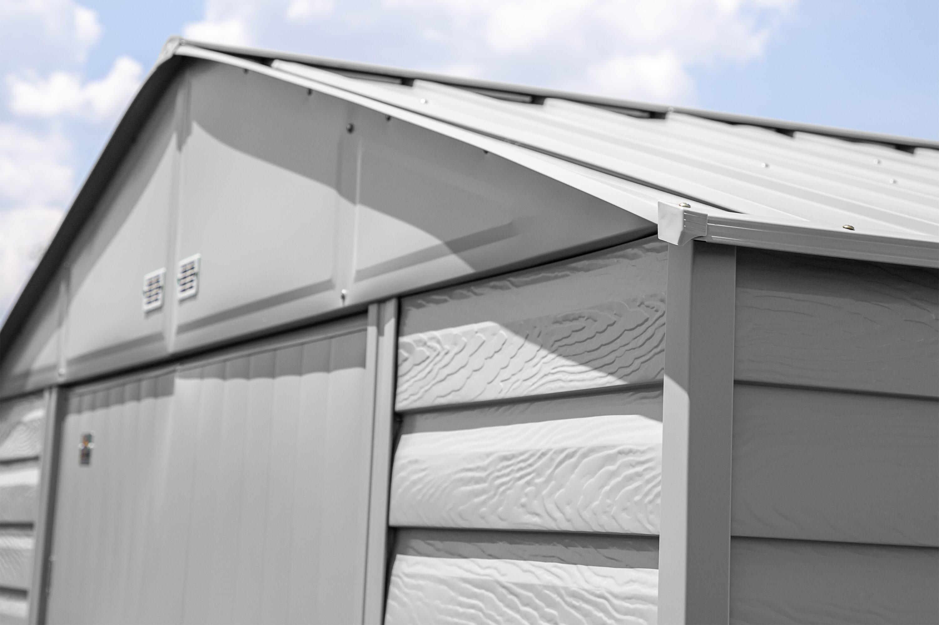 10 ft. W x 14 ft. D Steel Horizontal Storage Shed