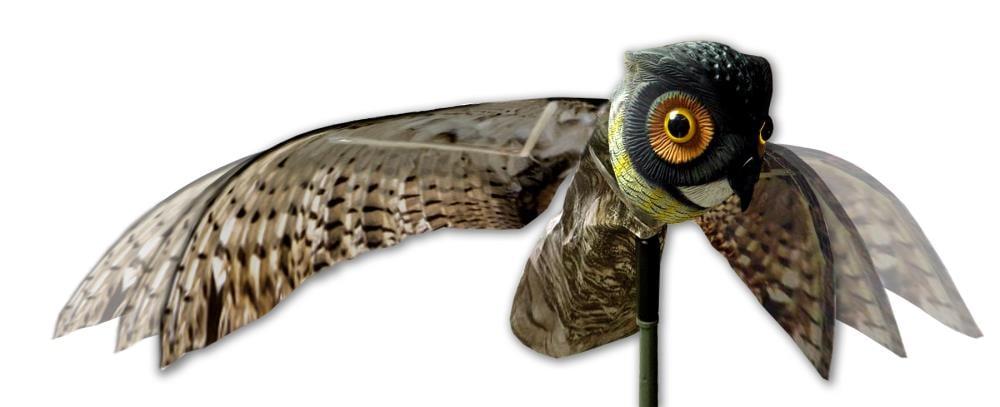 Prowler Owl Decoy - Bird-X: Outdoor Rodent Deterrent, Pest Control Barrier, No Assembly Required