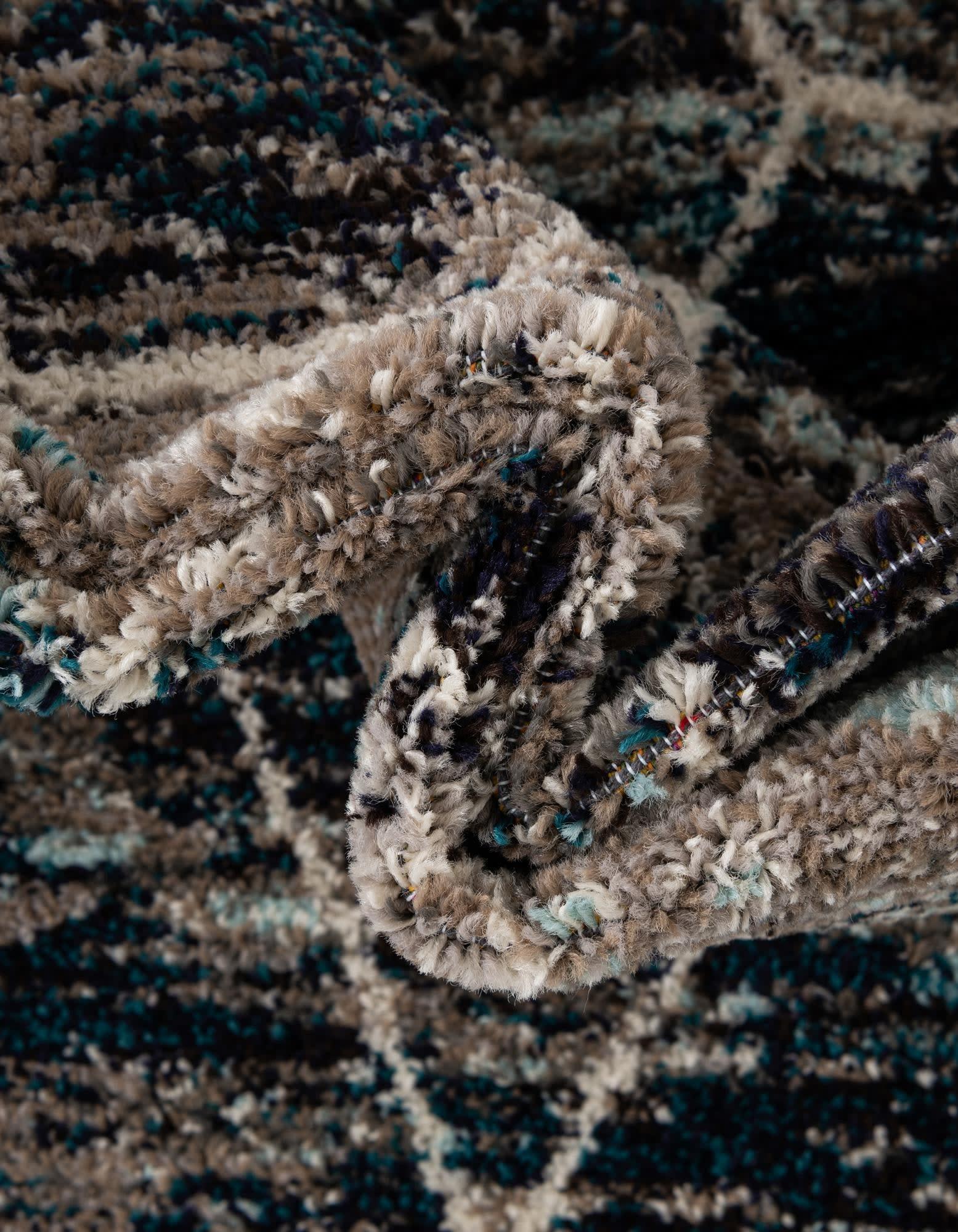 Unique Loom 2' 0 x 6' 0 Trellis Frieze Geometric Blue Multi Area Rug