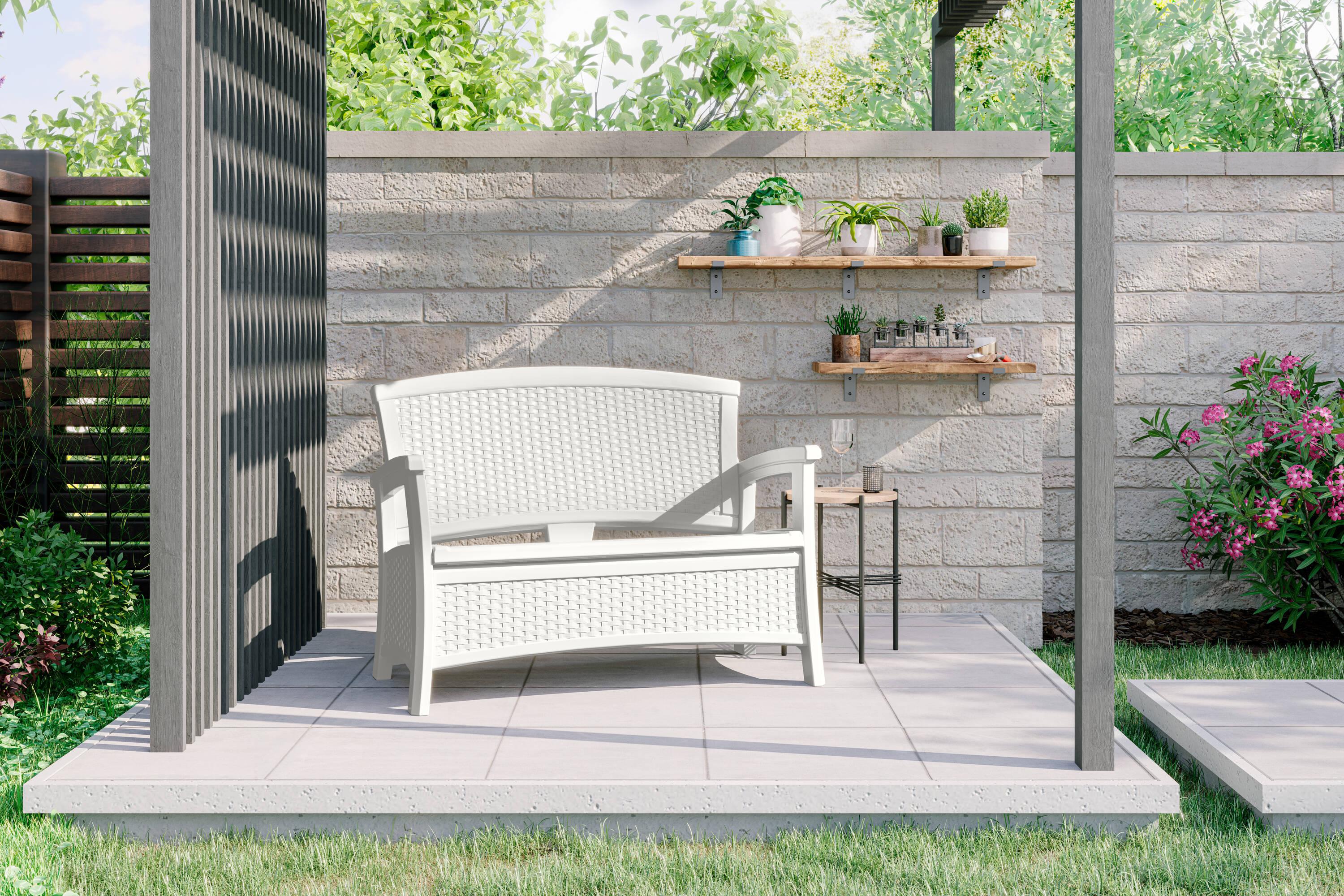 Suncast Elements 47'' Resin Outdoor Loveseat
