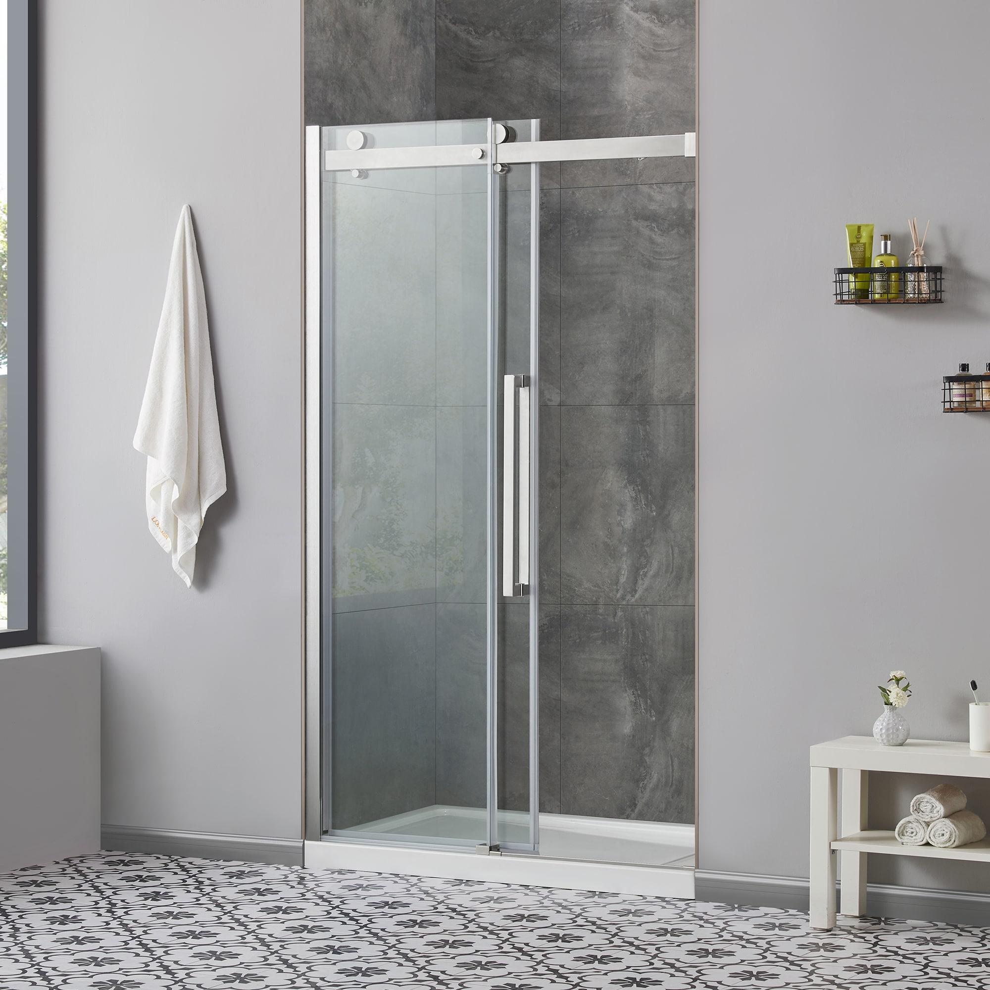 OVE Decors Bel Soft Close 48" x 78" Frameless Sliding Soft Close Shower Door