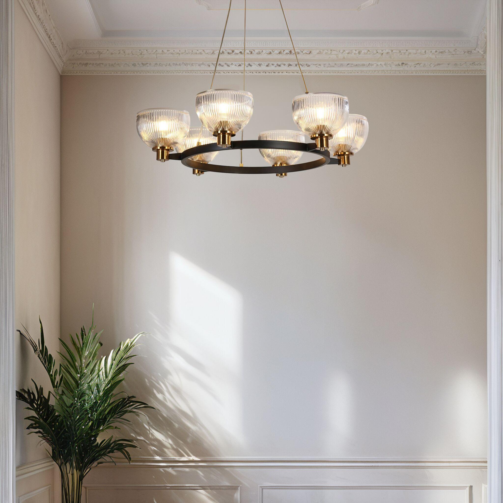 Minka Lavery Isabella's Crown 6 - Light Dimmable Globe Chandelier