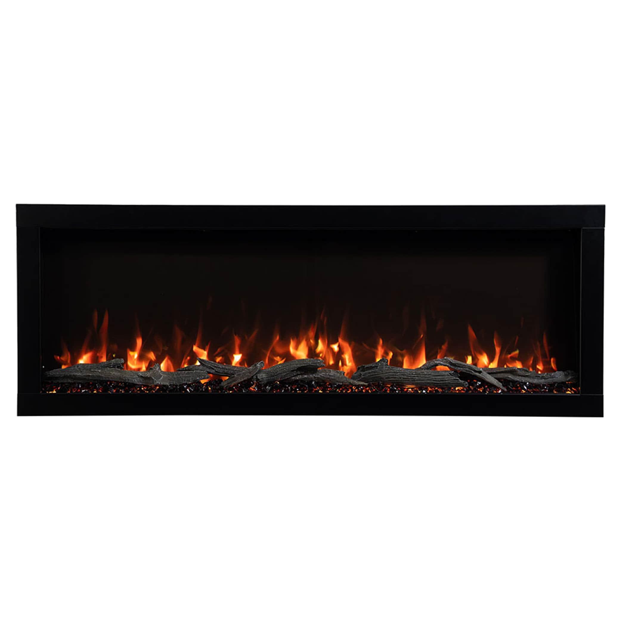 Modern Ember Highmark Smart Linear Electric Fireplace - 10 Flame Colors - Works with Voice Assistant