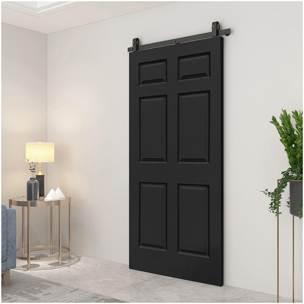 Paneled MDF Composite Bifold Barn Door with Installation Hardware Kit