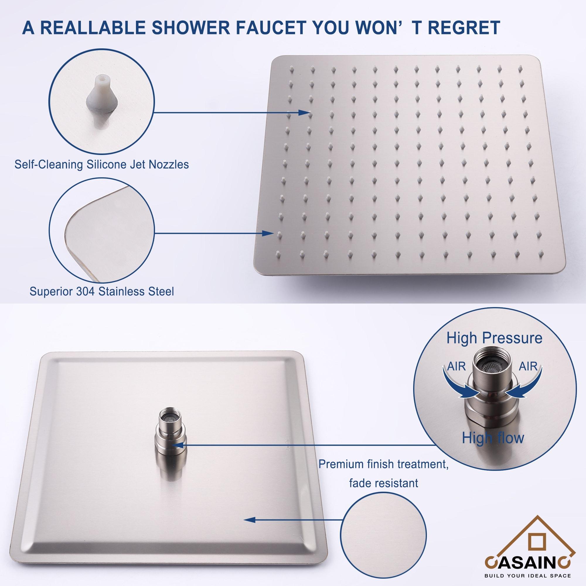 CASAINC OY-98B1202-BN All-In-One Kit with Rough in-Valve