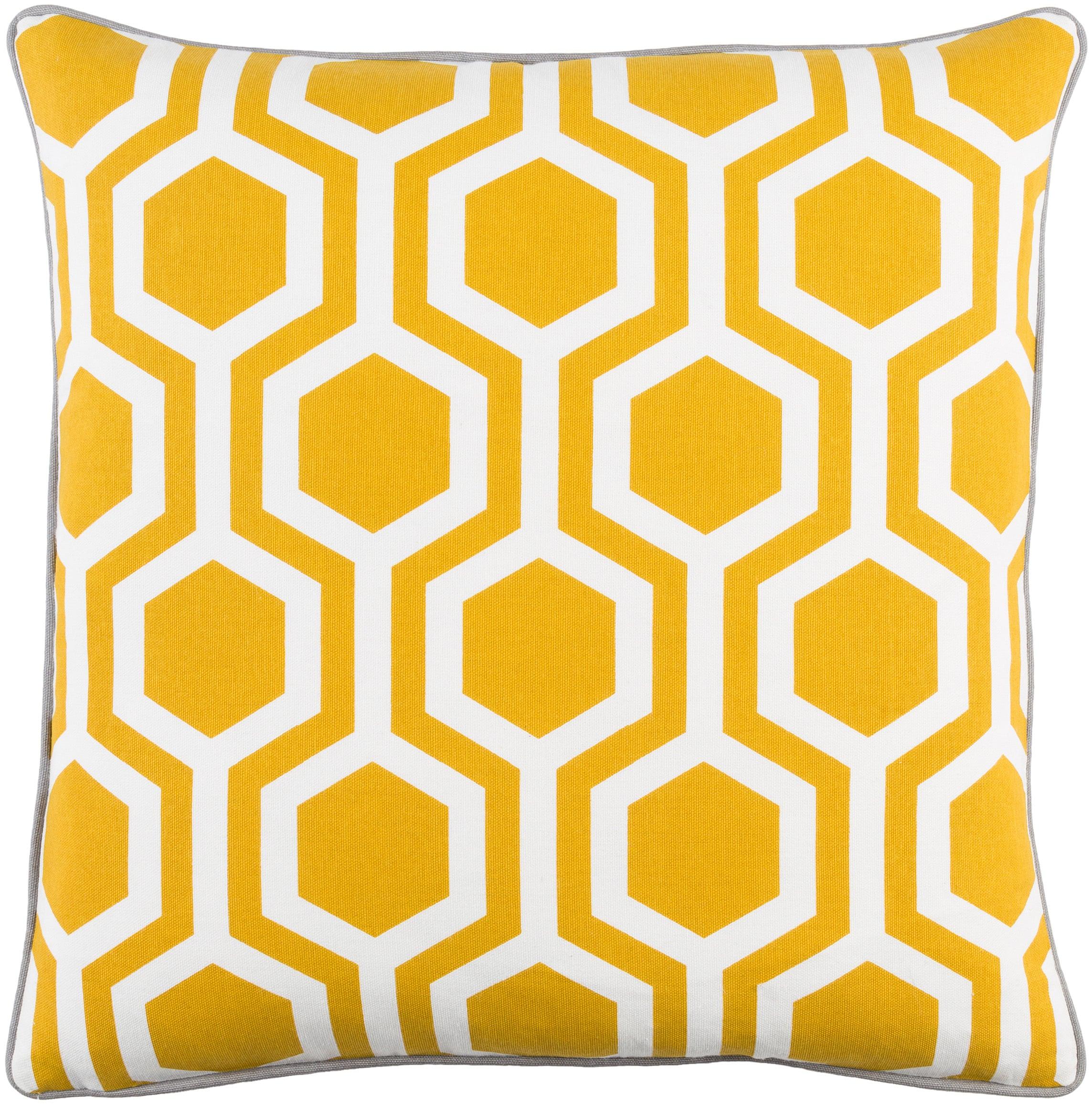 Inga Geometric Cotton Reversible Throw Pillow