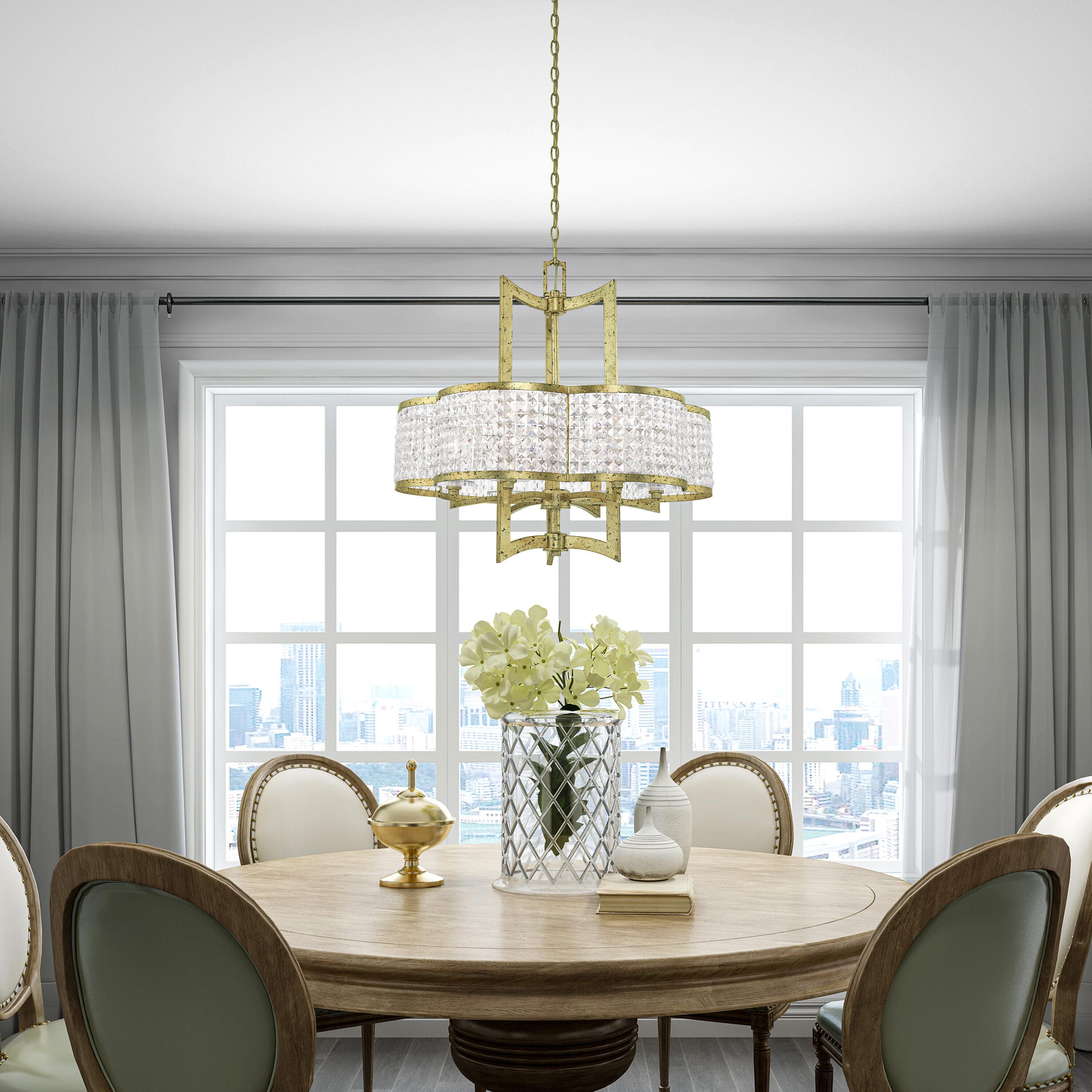 Livex Lighting Grammercy 6 - Light Chandelier in  Winter Gold