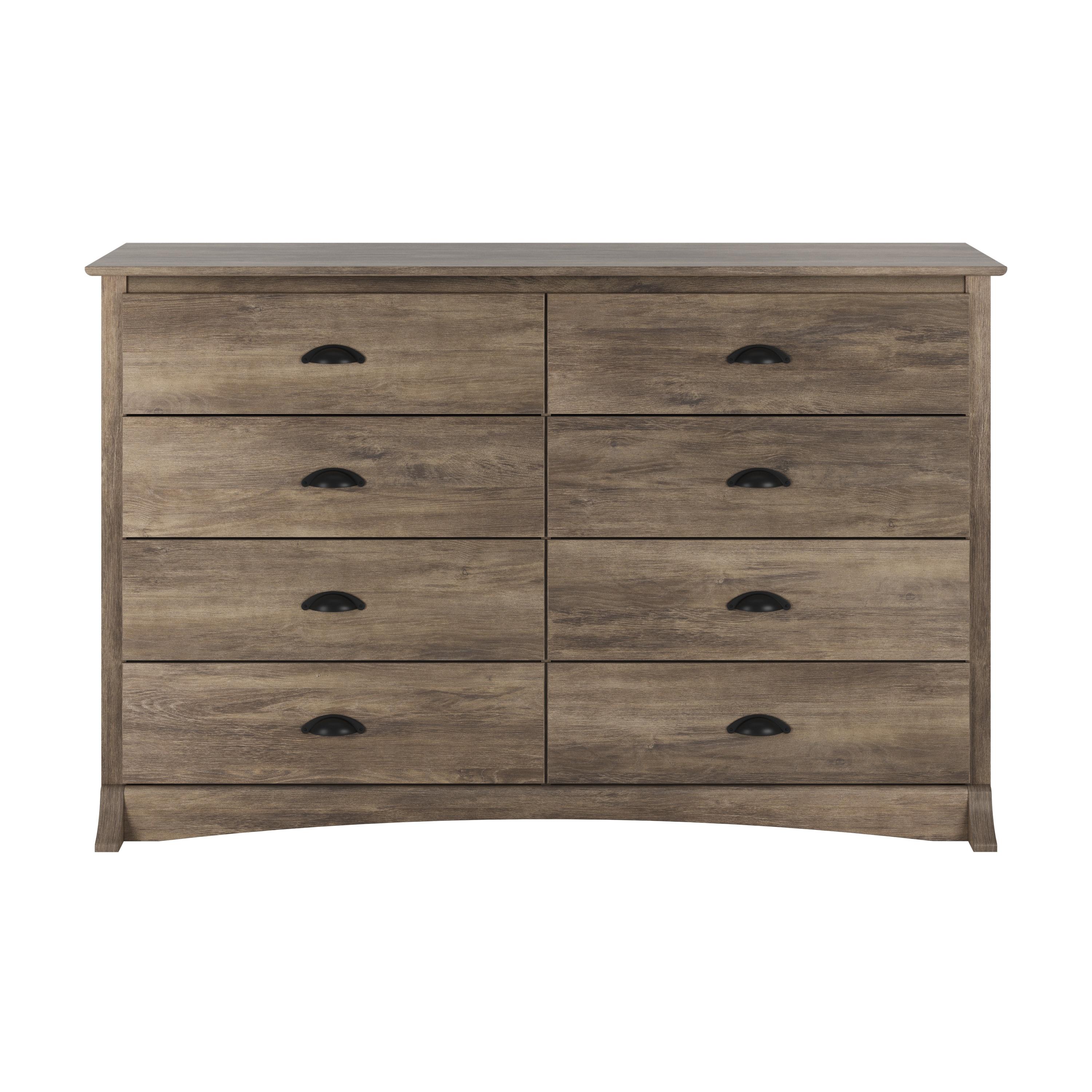 Sonoma 8 Drawer Dresser Drifted Gray - Prepac: Laminated Composite Wood, Metal Glides, 59"W