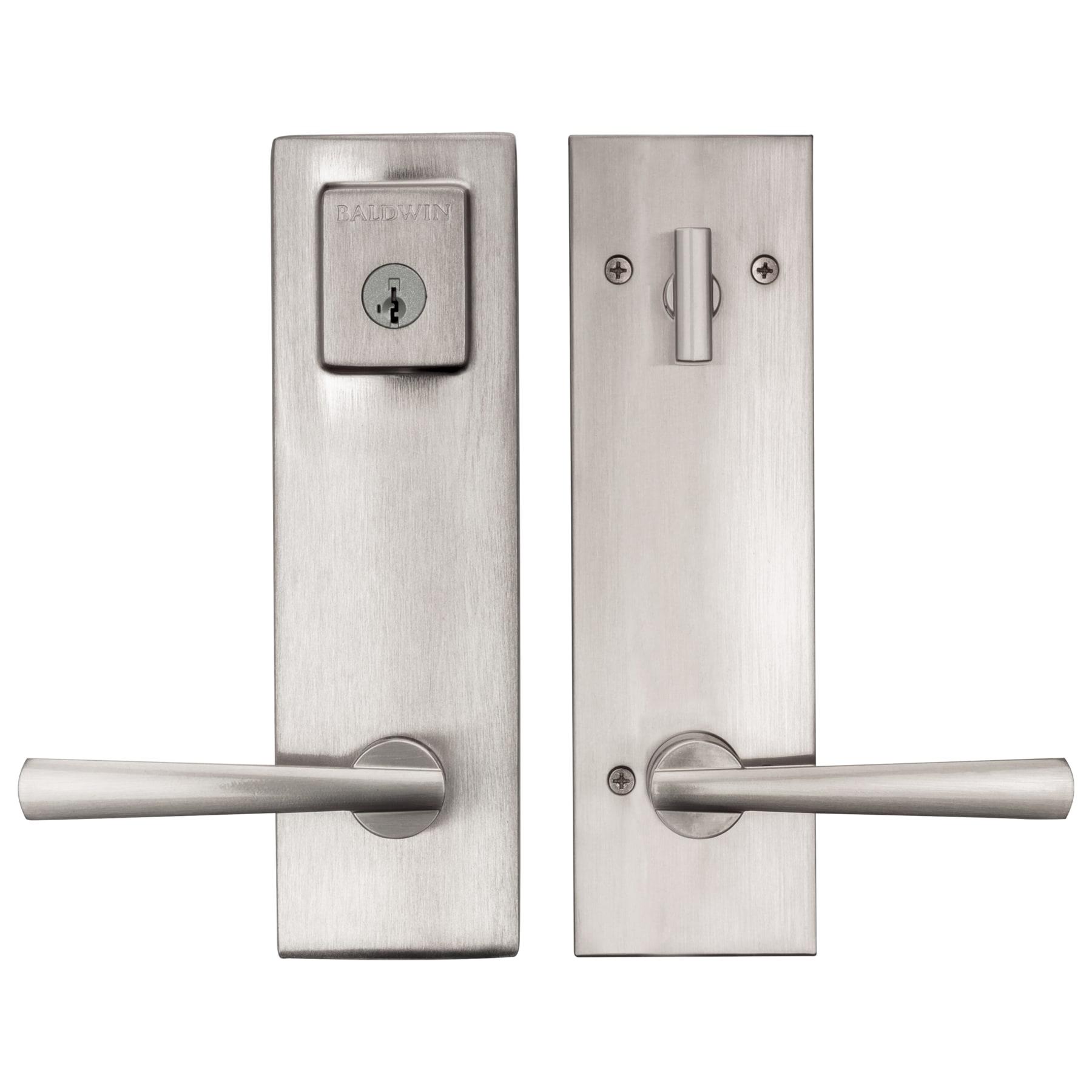 183SPExSPL SQR 15 SMT RCAL RCS CP Spyglass Entrance with Spyglass - Satin Nickel