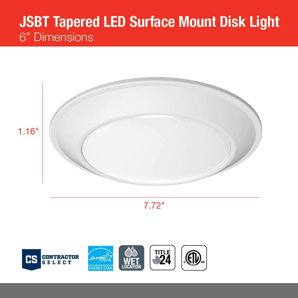 6'' Dimmable LED Canless Recessed Lighting Kit