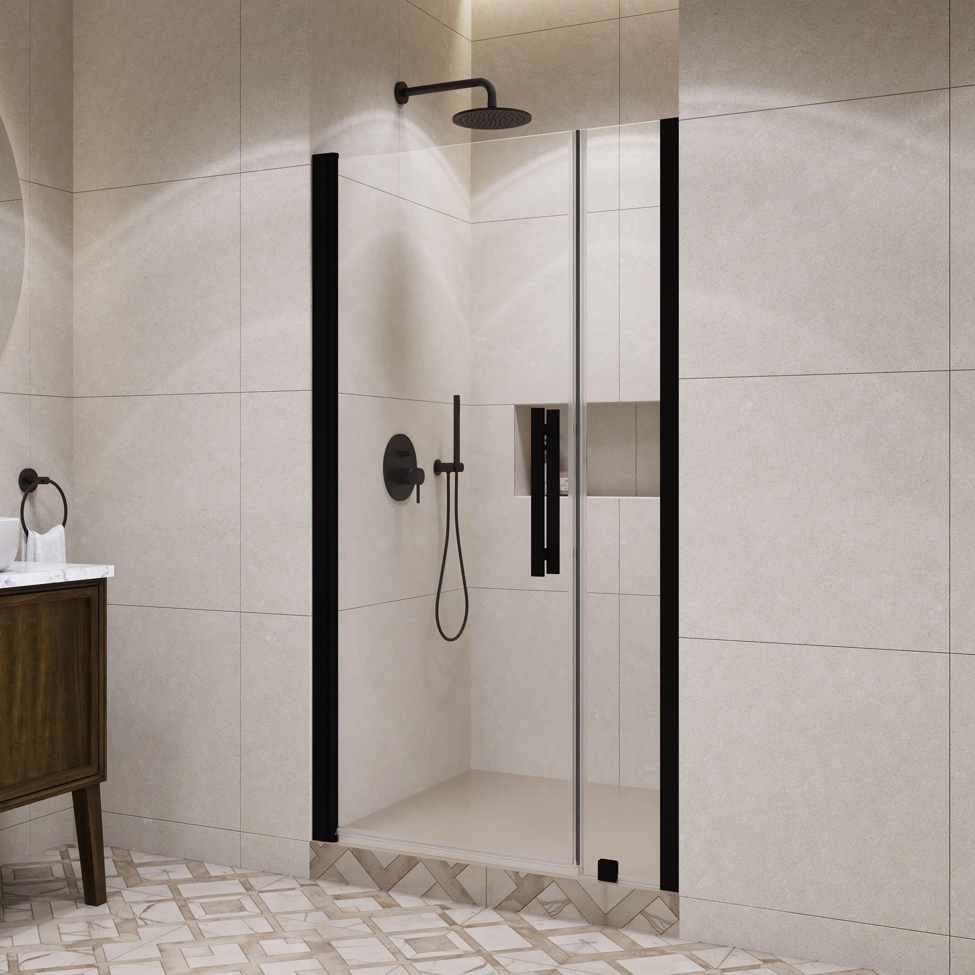 OVE Decors Pasadena 39 7/16 To 41 3/8 In. W X 72 In. H Alcove Frameless Pivot Shower Door