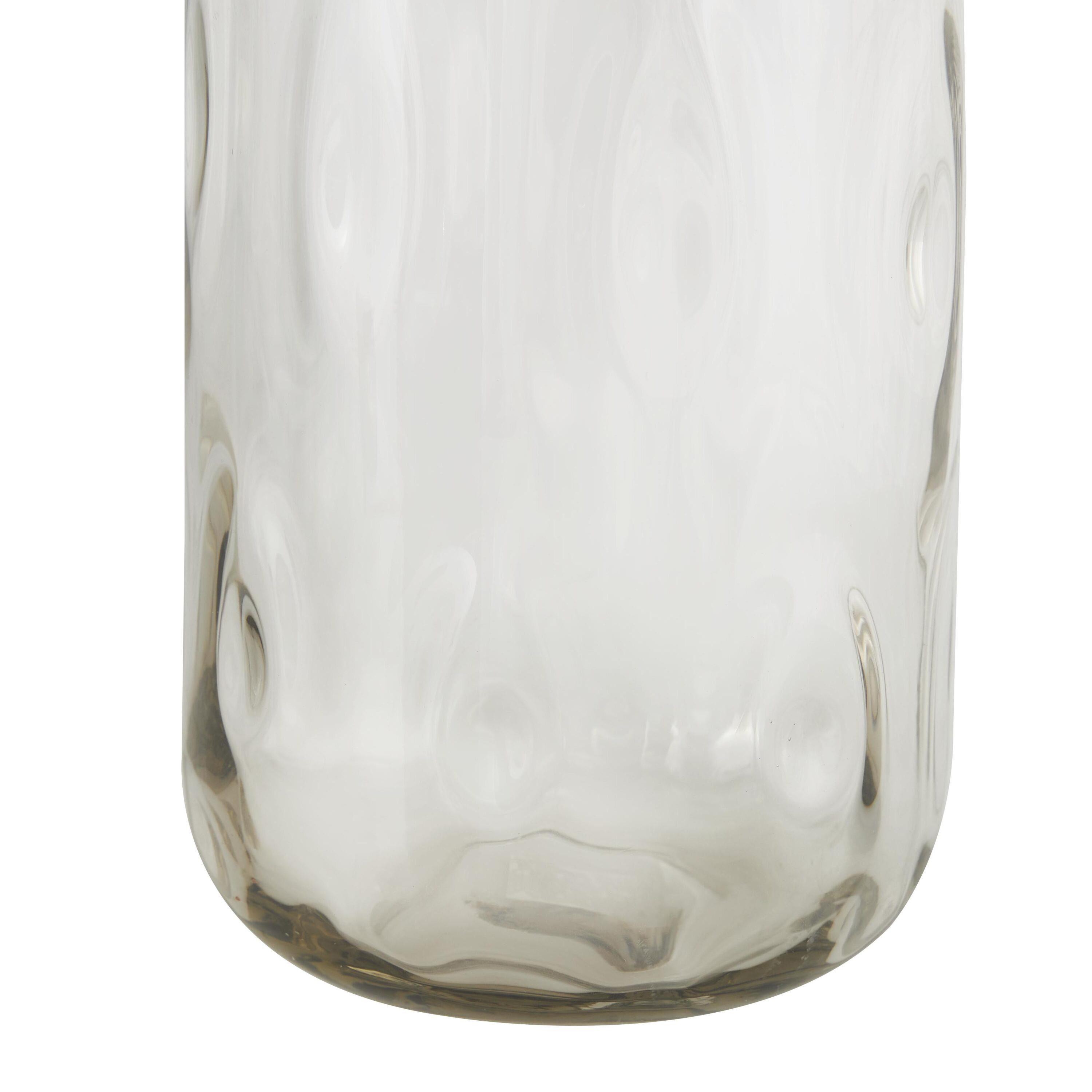 Rennifer Smoked Gray Glass Table Vase