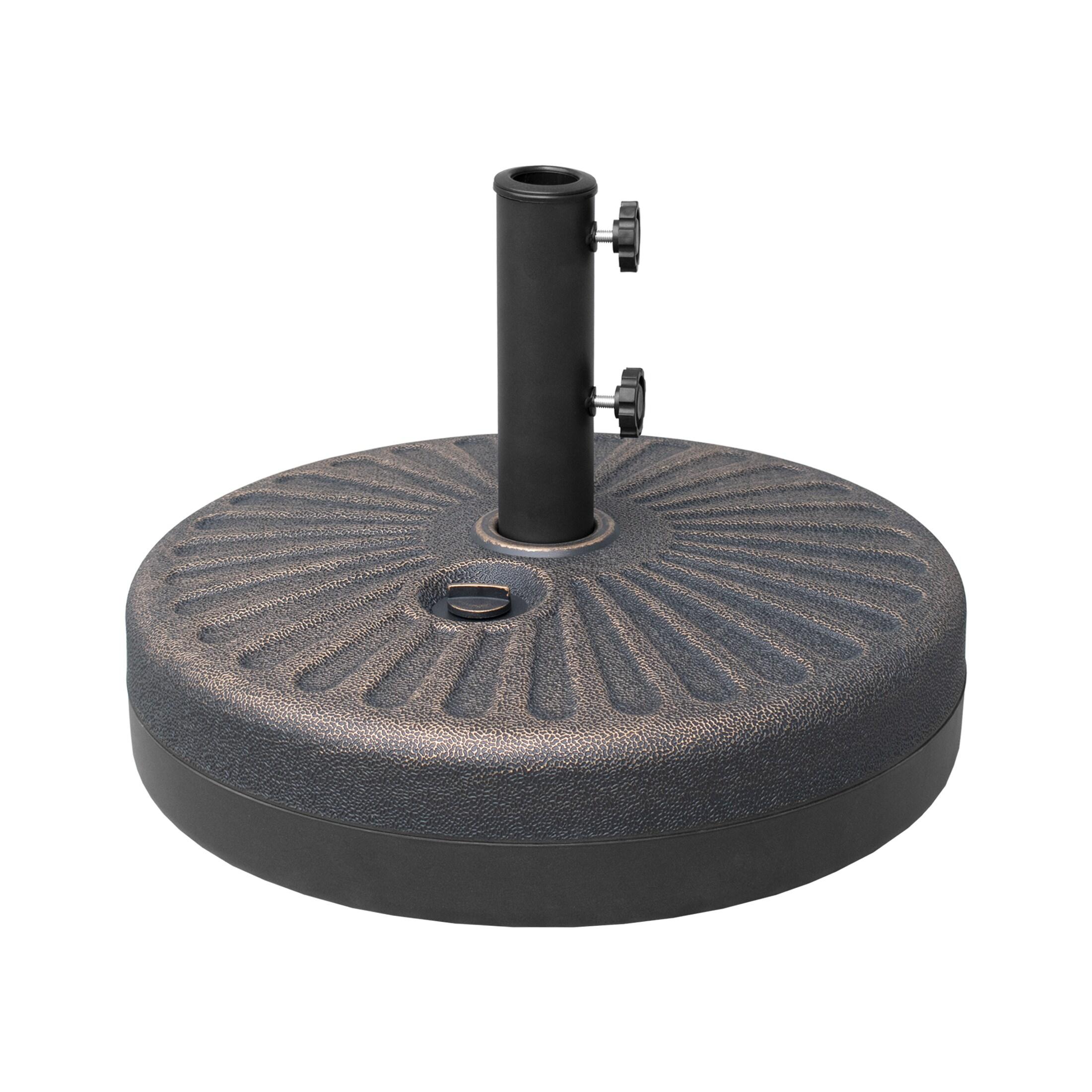 Westin Outdoor Plastic Umbrella Base Weight for Patio Umbrella Water or Sand Fillable, Bronze