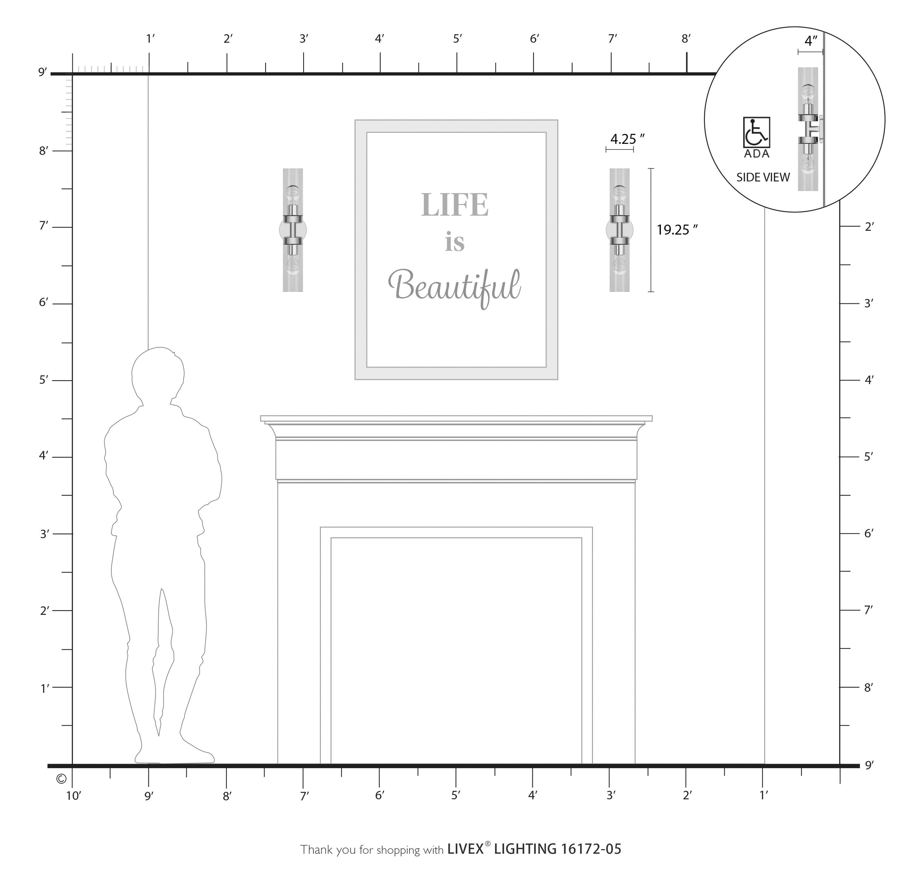 Livex Lighting Ludlow 2 - Light Vanity in  Polished Chrome