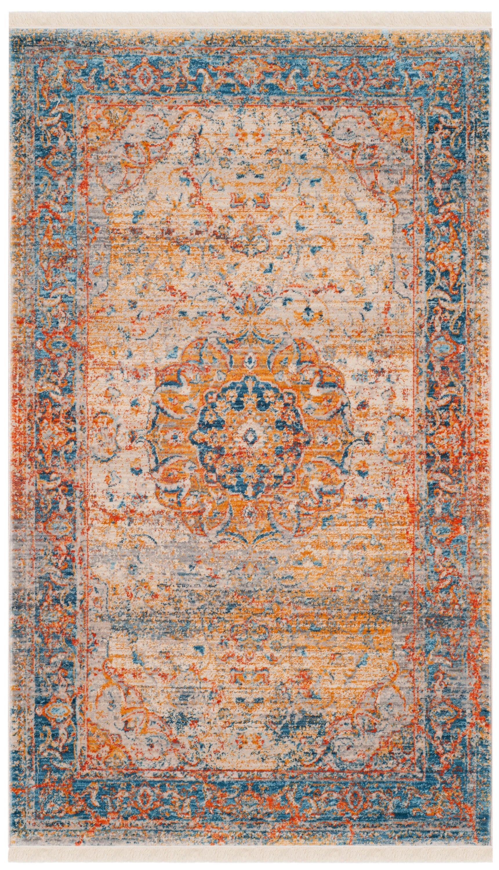 Vintage Persian VTP435 Power Loomed Indoor Accent Rug - Blue/Multi - 3'x5' - Safavieh.