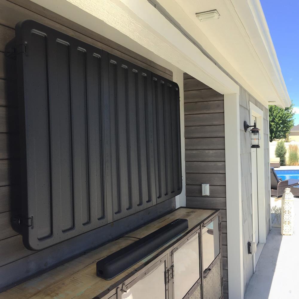 Storm Shell Black OUTDOOR TV ENCLOSURE