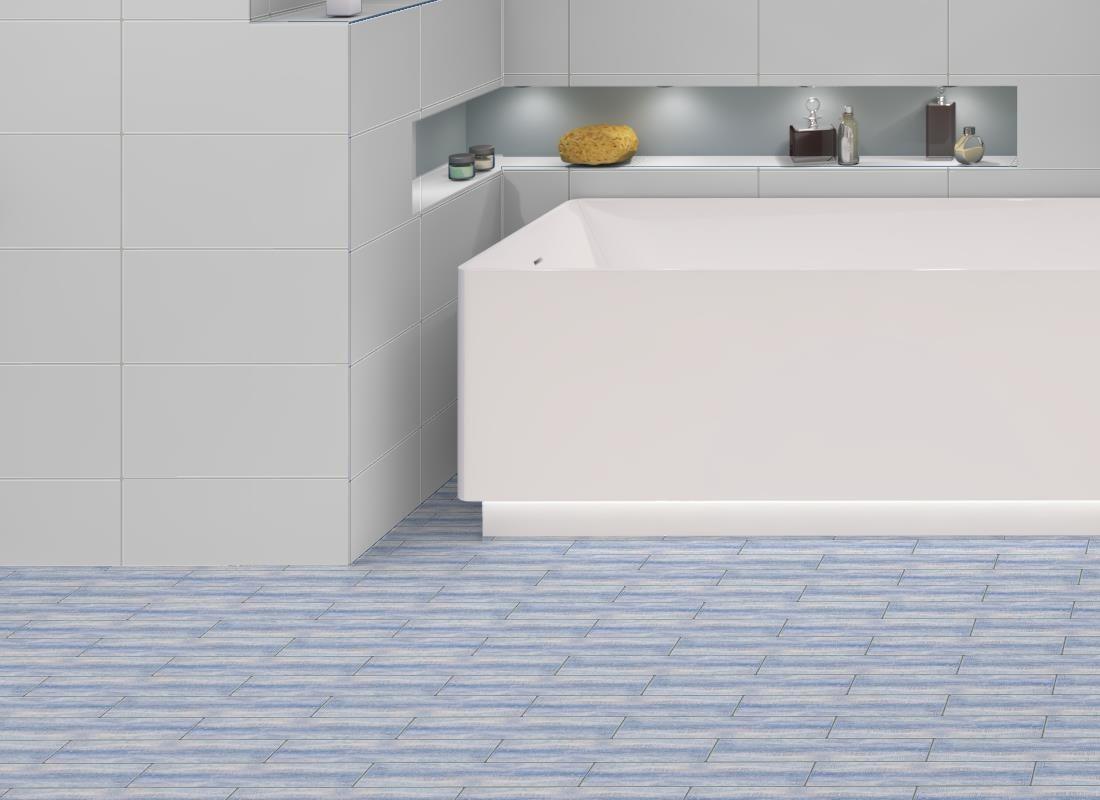 Kendel 3'' x 14'' Glass Subway Kitchen Backsplash and Shower Wall Tile