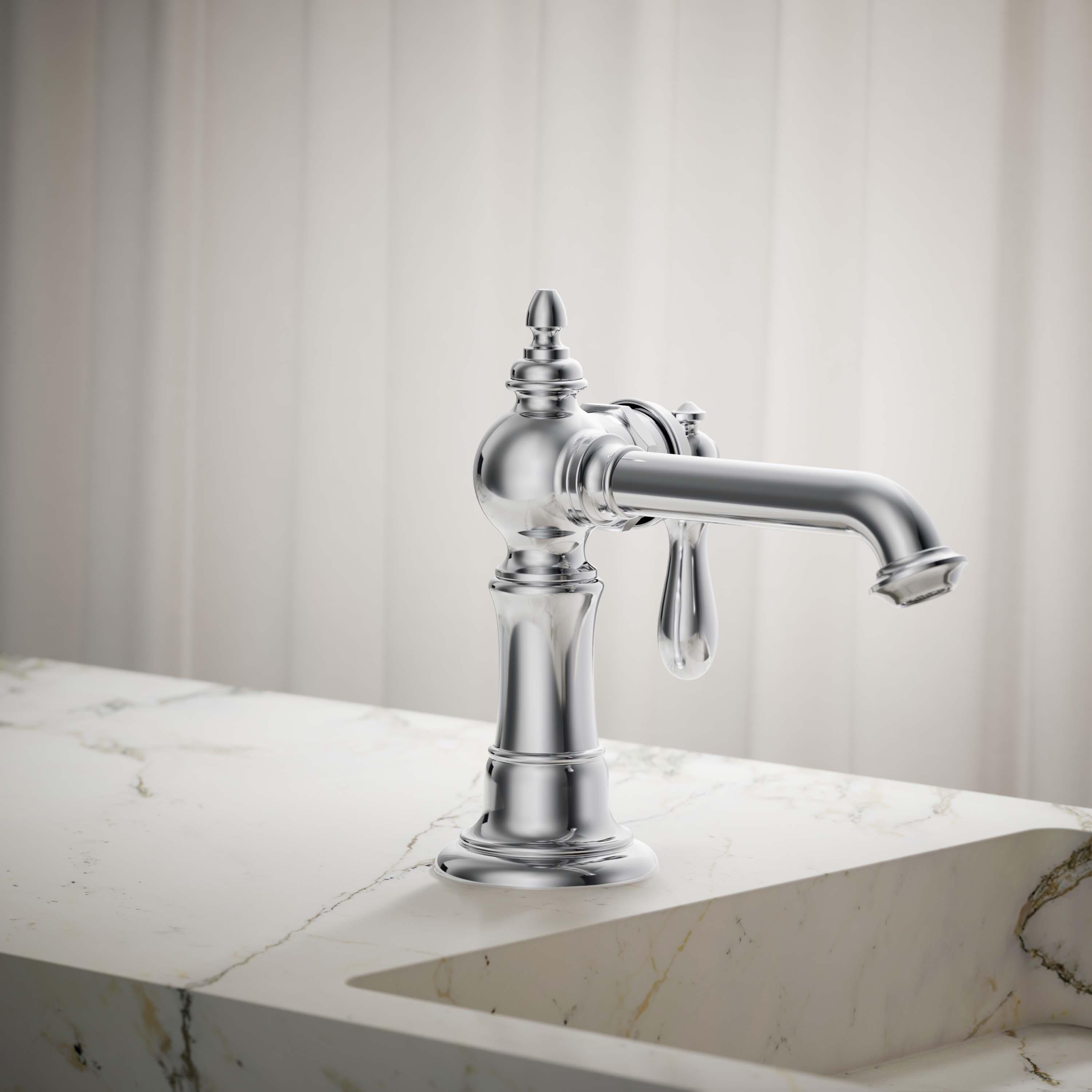 Artifacts® Single Hole Bathroom Faucet with Drain Assembly