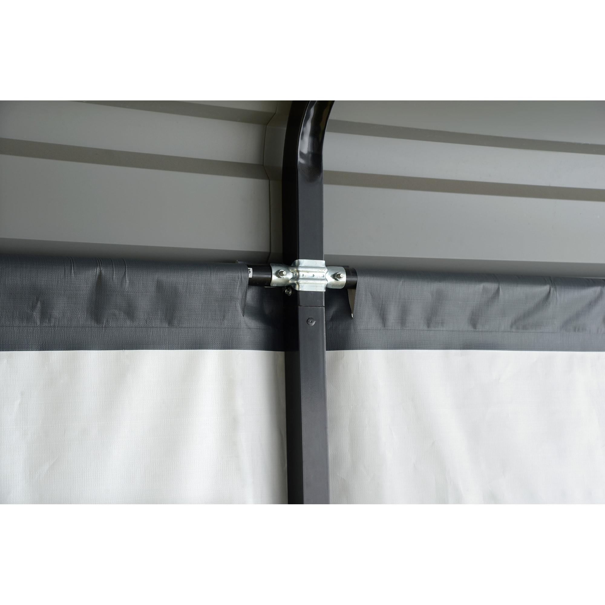 Arrow Enclosure Kit for Arrow Carport 10ft x 15ft Gray