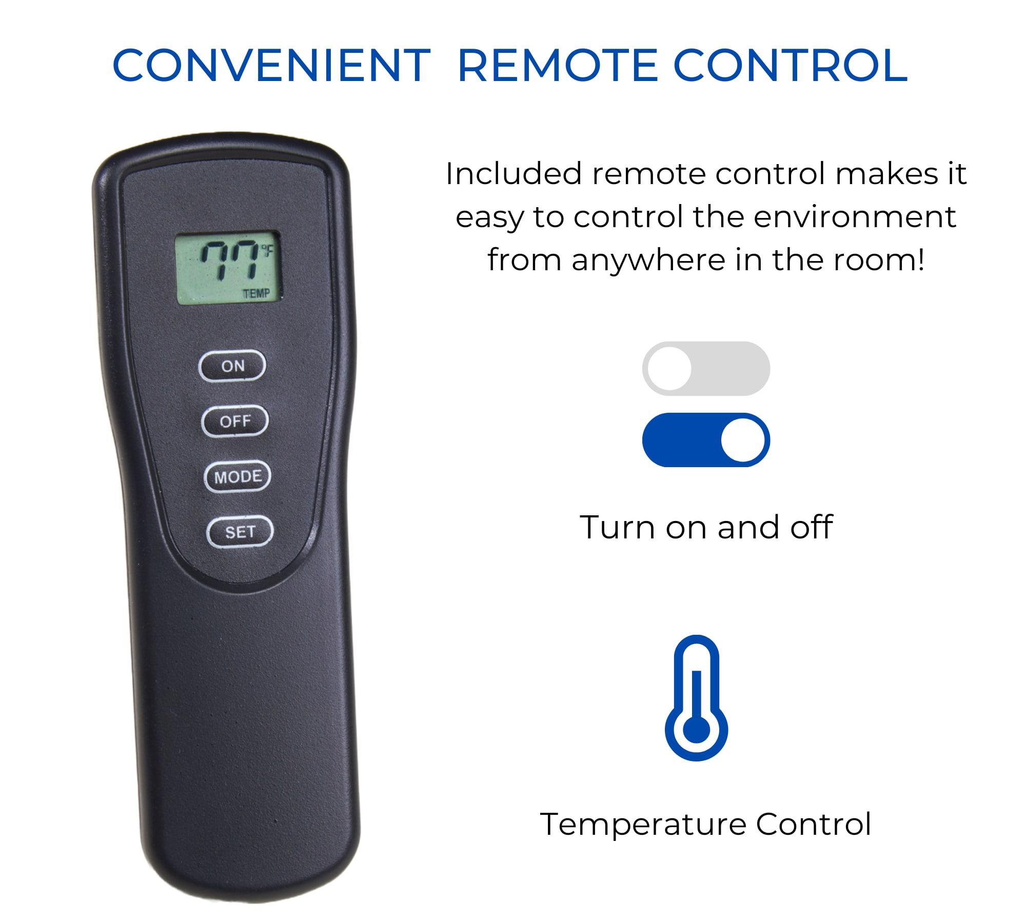 Bluegrass Living Bluegrass Living Panorama Vent Free Dual Fuel 3-Sided Gas Stove - 23,000 BTU, Remote Control, Black Finish - Model# BTSD23RT