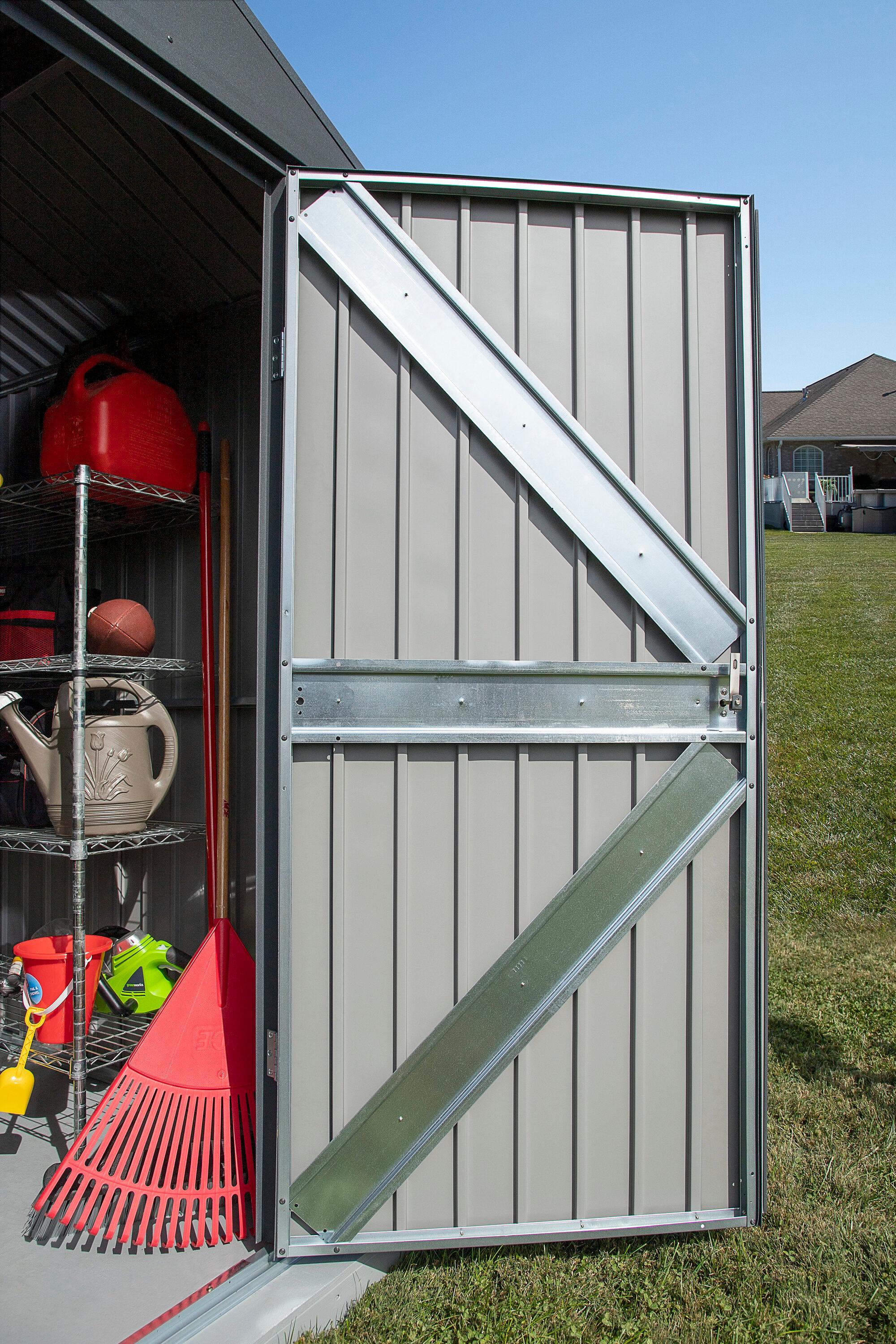 Elite 8.5 ft W x 6 ft D Metal Storage Shed