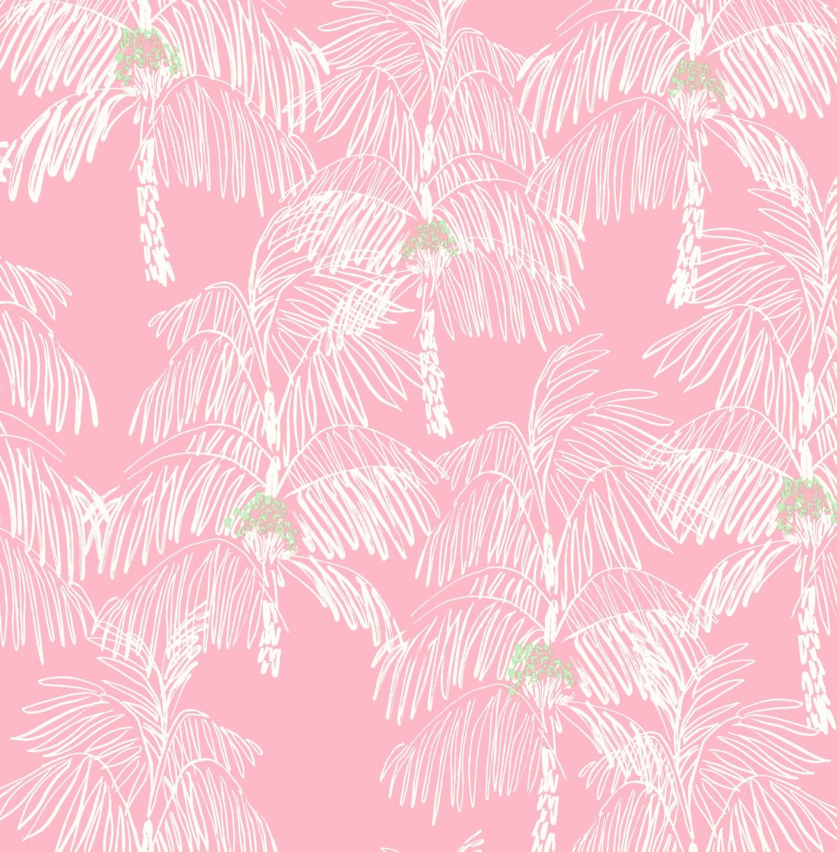 NextWall  Palm Beach Peel and Stick Wallpaper Flamingo