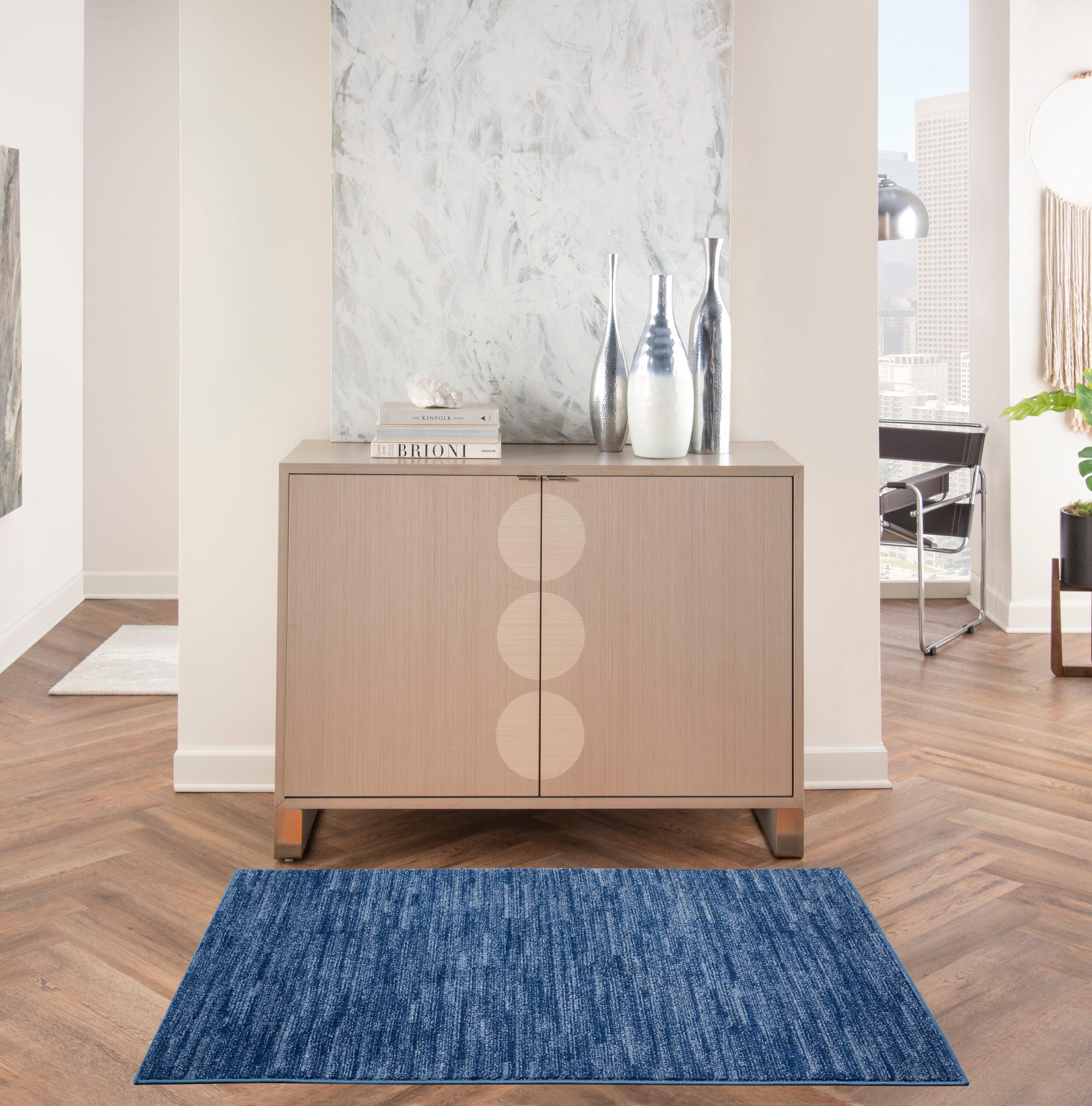 Nourison Nourison Essentials NRE01 Indoor/outdoor Area Rug - Navy Blue 3' x 5'