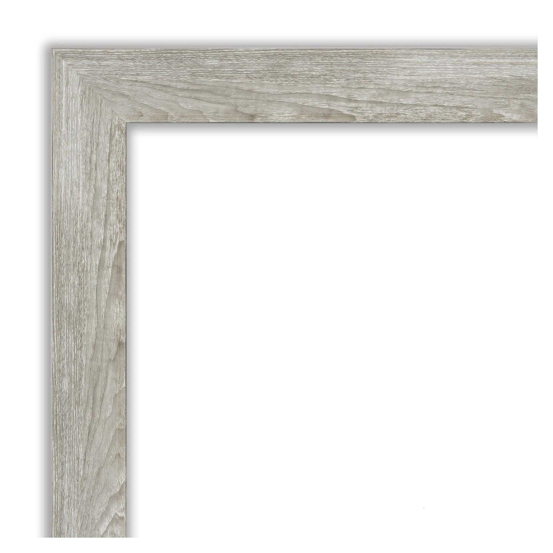 22" x 26" Dove Graywash Framed Bathroom Vanity Wall Mirror - Amanti Art: Modern, Beveled, Wood Frame