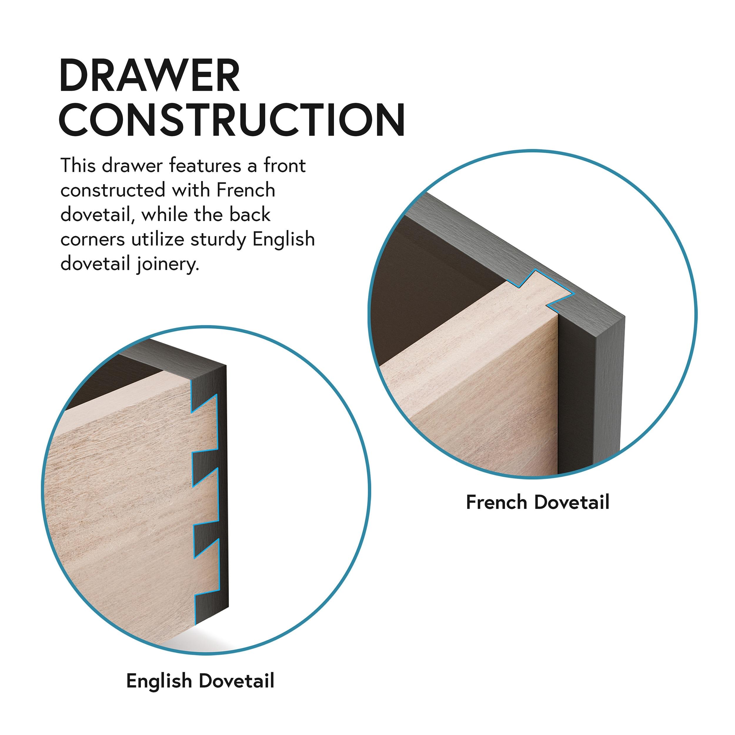 Furniture of America Brio 5-Drawer Solid Wood Adult Bedroom Chest, Espresso