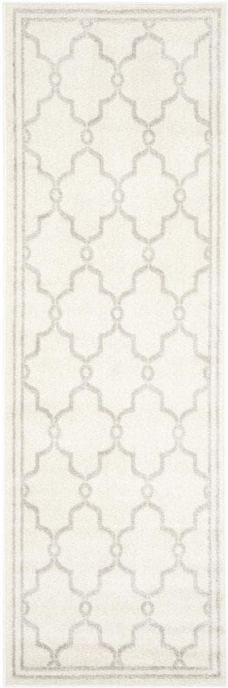 Amherst AMT414 Power Loomed Indoor Runner Rug - Ivory/Light Grey - 2'3"x7' - Safavieh