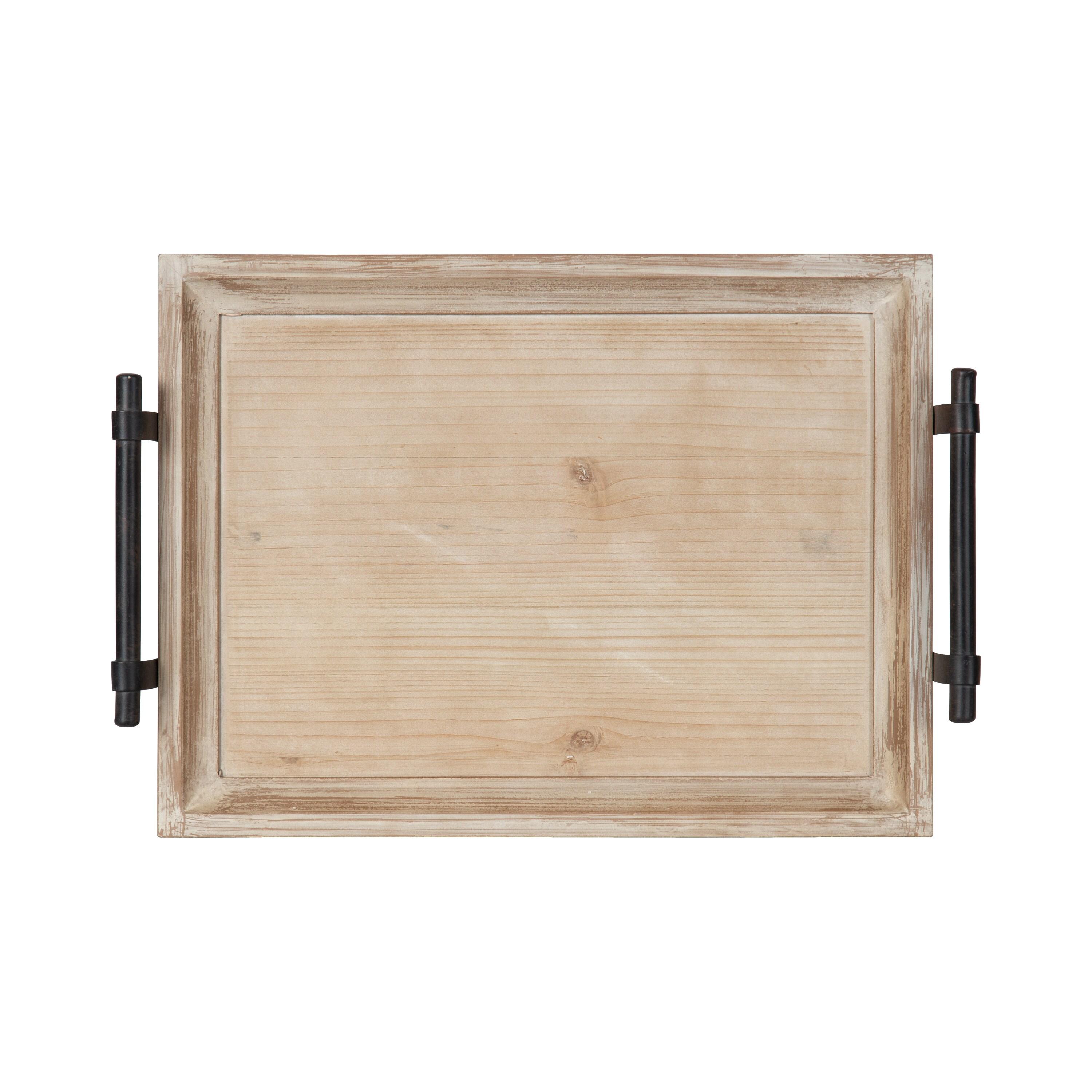 Kate and Laurel Bruillet Tray, 12x16, Brown
