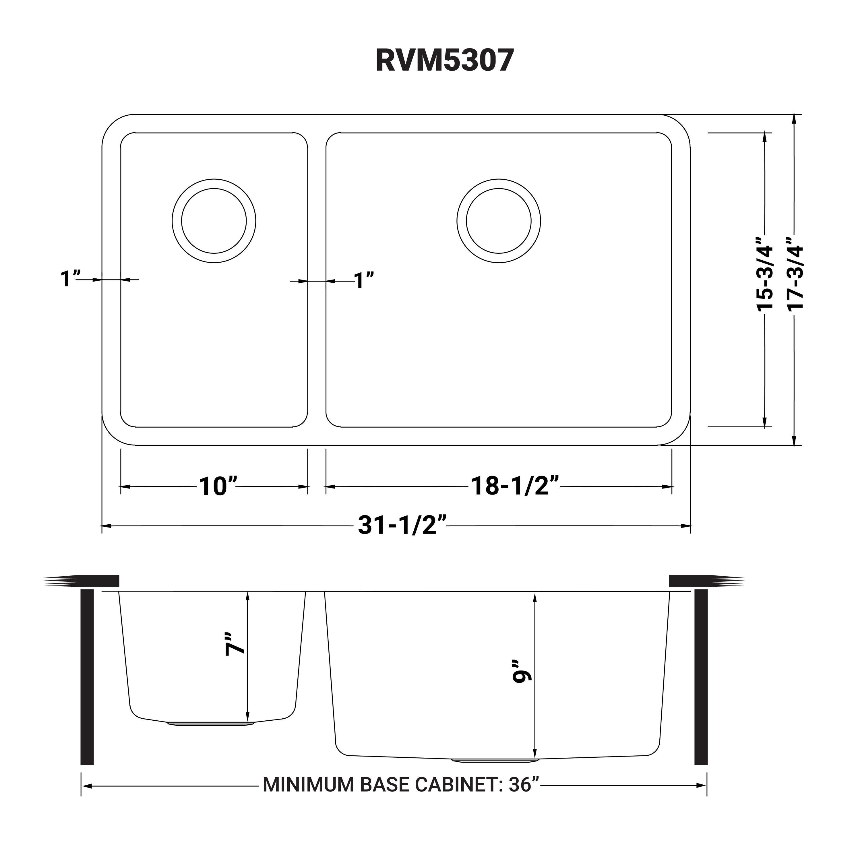 Ruvati 32-inch Undermount Kitchen Sink 16 Gauge Stainless Steel