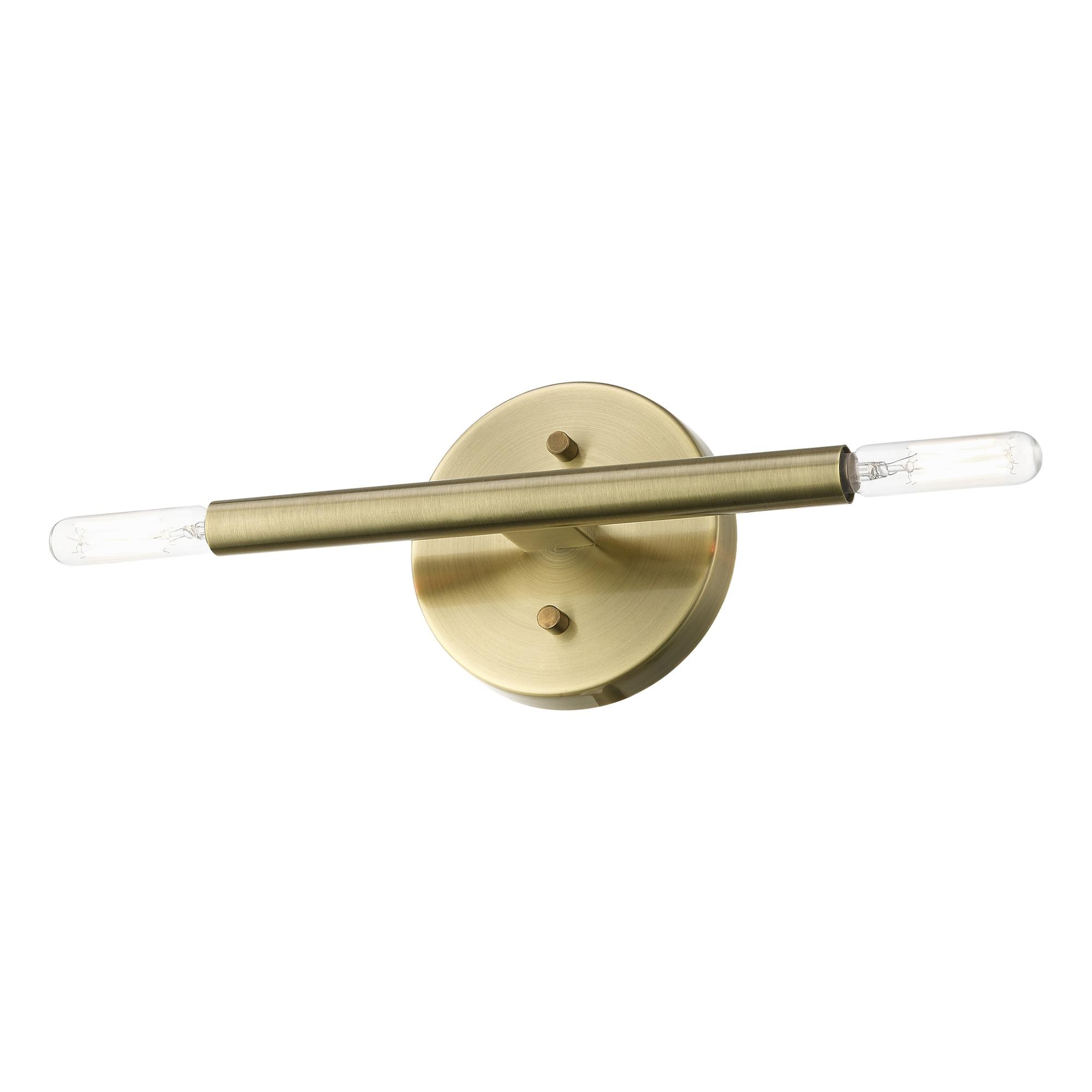 Livex Lighting Copenhagen 2 - Light Wall Light in  Antique Brass
