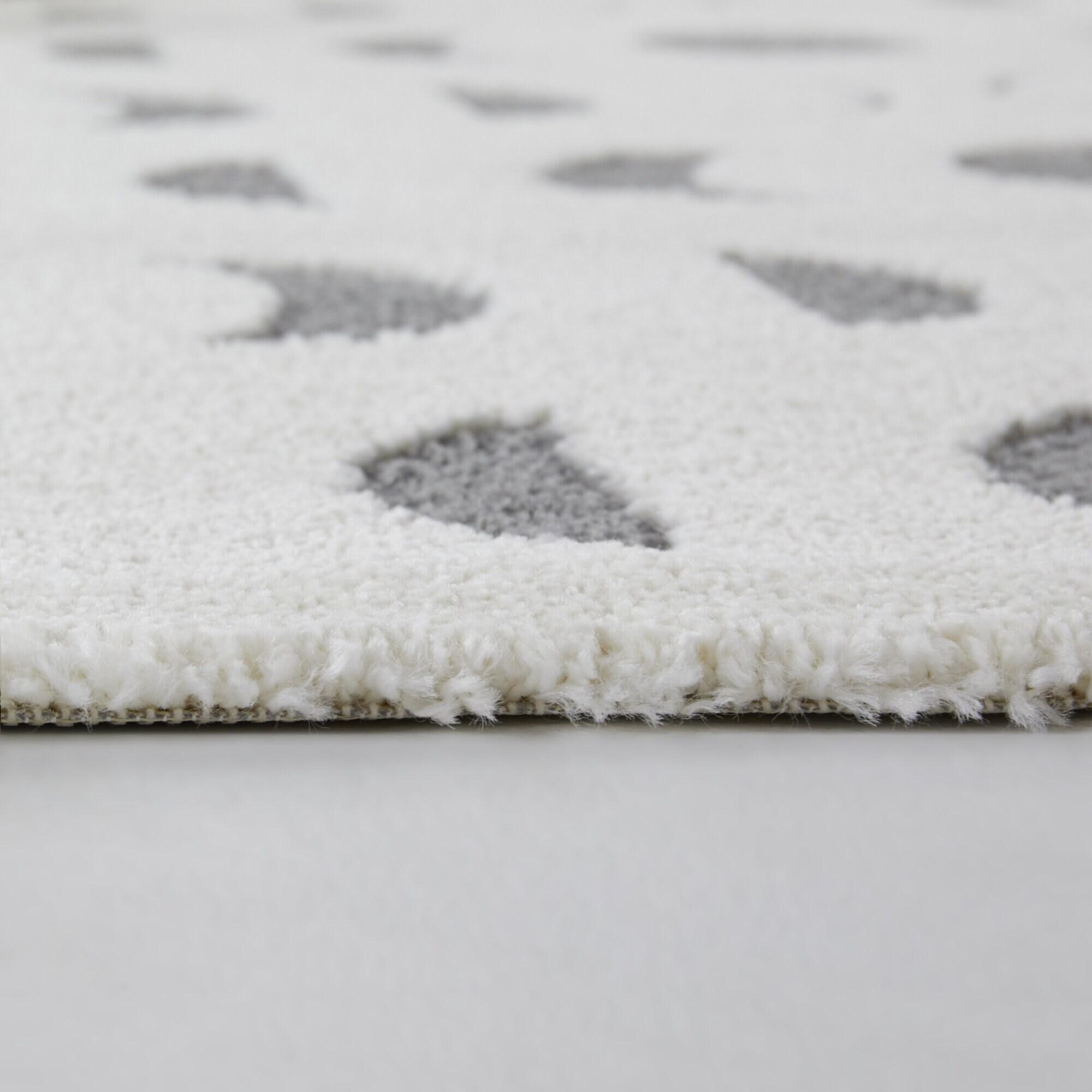 5'3"x7' Geometric Phases Contemporary Kids' Rug Off-White/Gray - Balta Rugs: Kids Bedroom & Playroom Area Rug