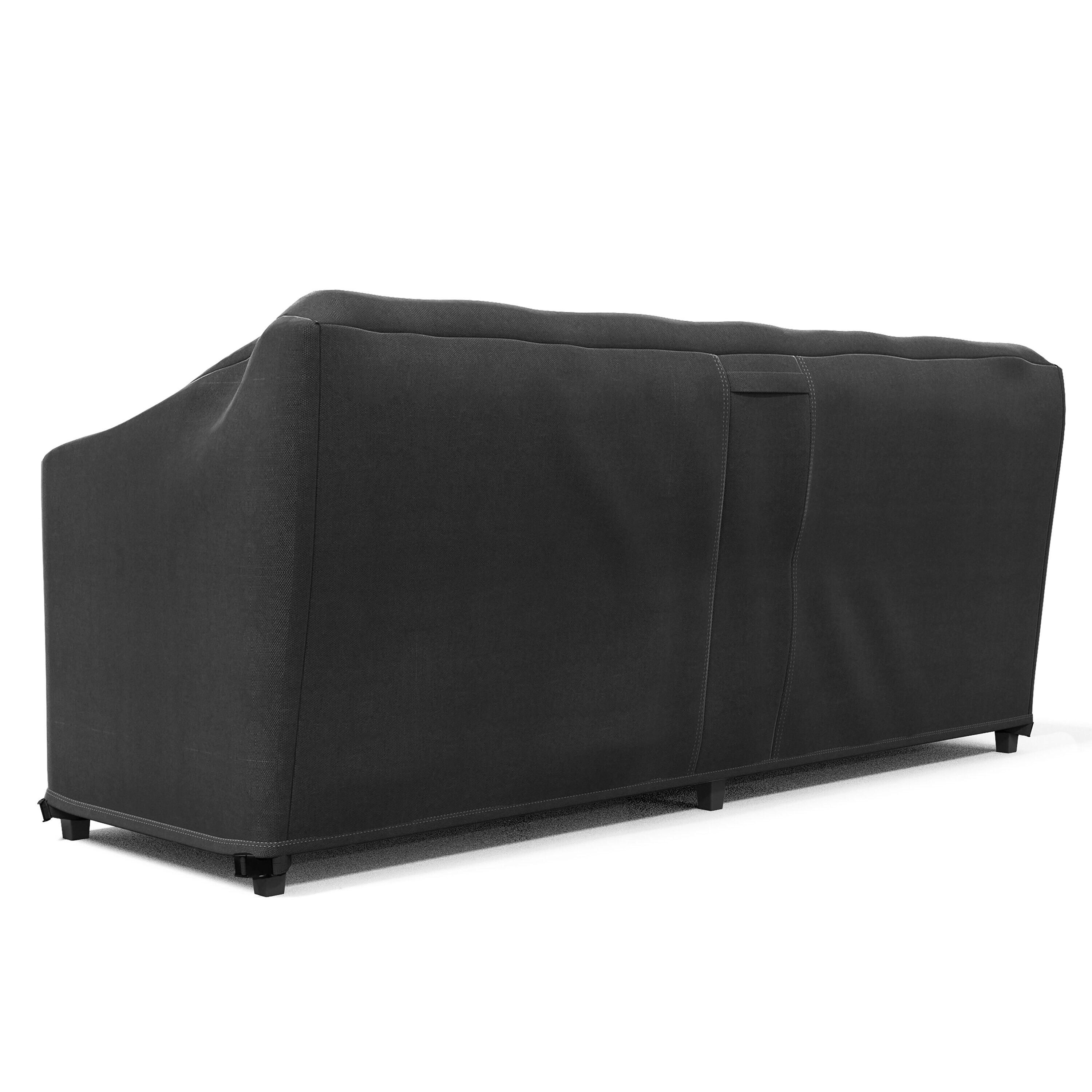 Love Seat Outdoor Furniture Weatherproof Cover - 88" x 32.5" x 41" - Black