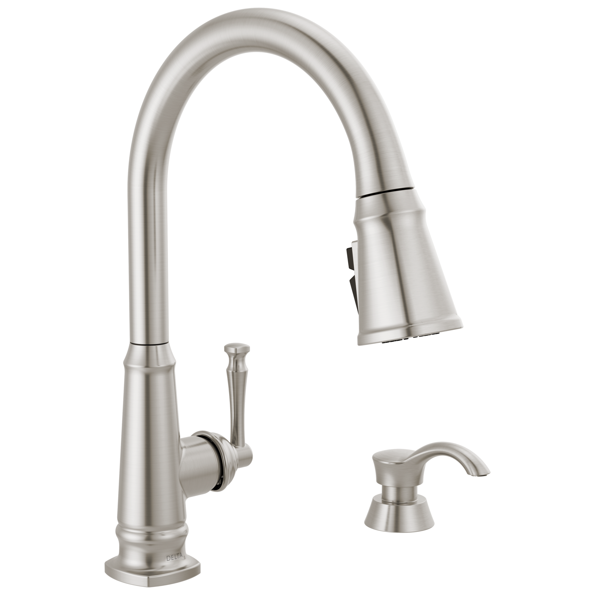 Capertee Pull Down Sprayer Kitchen Sink Faucet with Matching Soap Dispenser