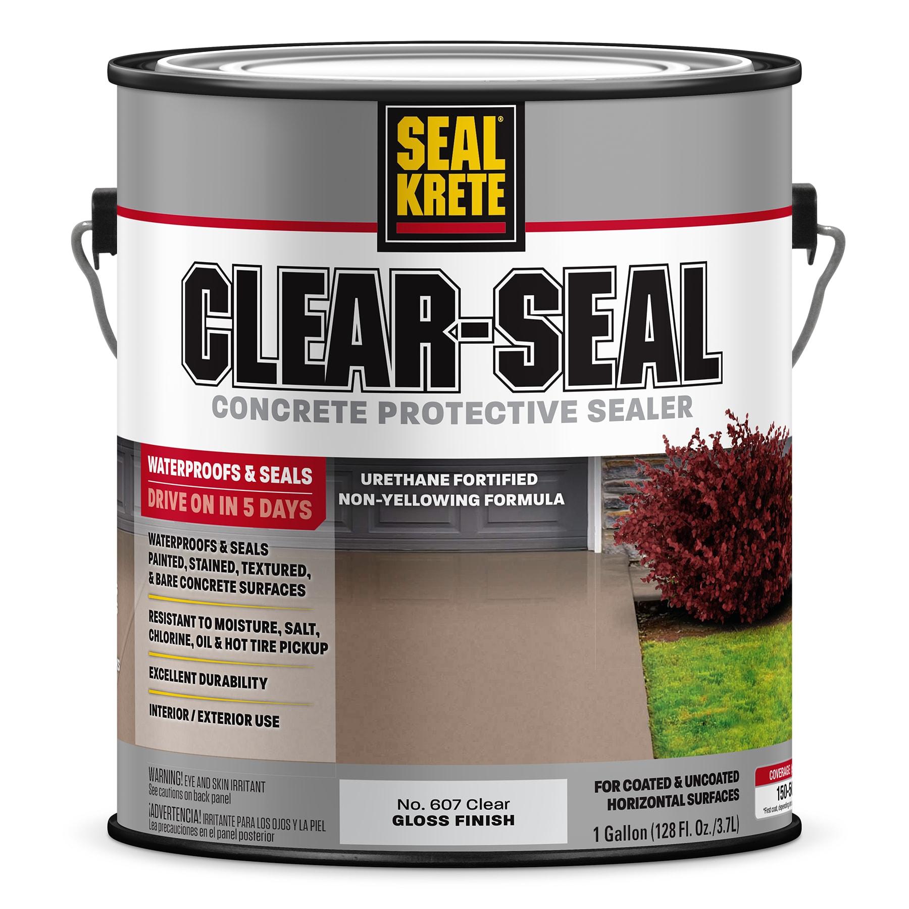 Clear Gloss Concrete Protective Sealer, 1-Gallon