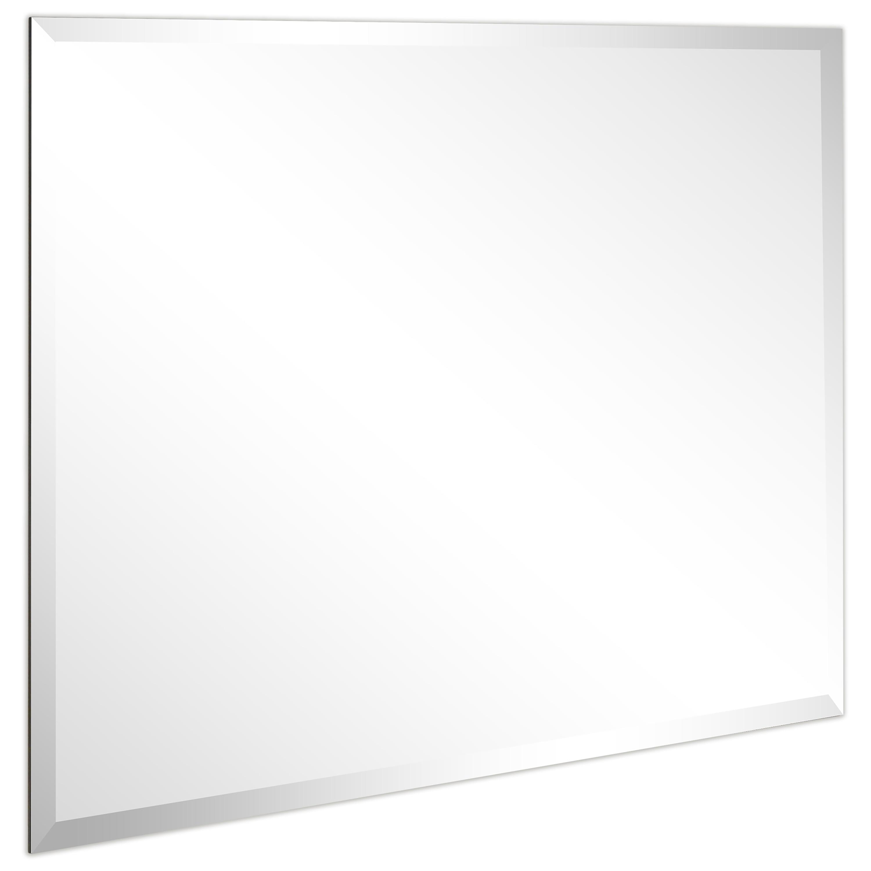 Empire Art Direct  30 x 40 in. Frameless Rectangular Wall Mirror with Beveled Prism Mirror Panels - 1 in. Beveled Edge