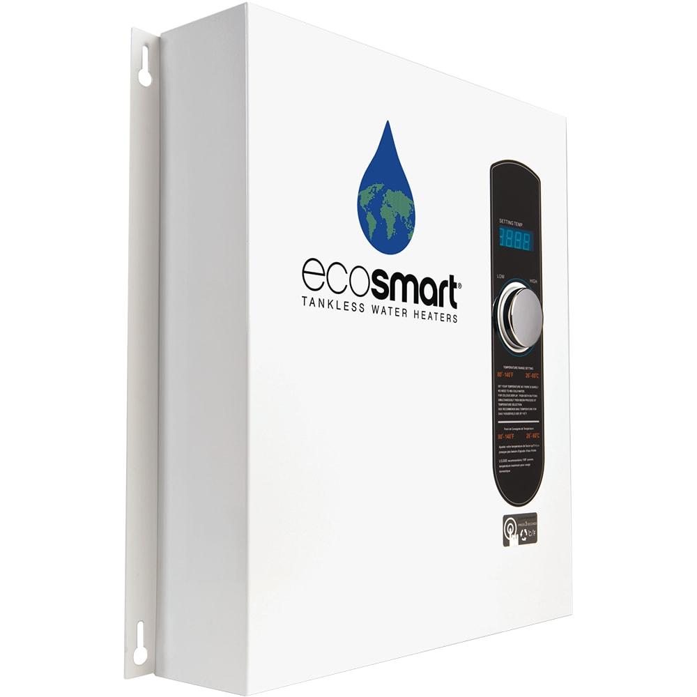 Ecosmart ECO 24 24 KW at 240-Volt Electric Tankless Water Heater with Patented Self Modulating Technology, 17 x 17 x 3.5