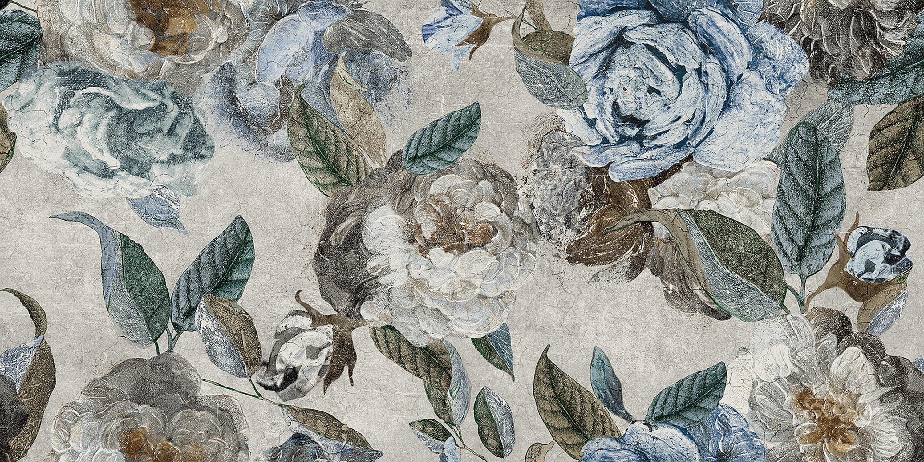 Merola Tile Parete Fiori 24" x 47" Porcelain Natural / Floral Wall & Floor Tile