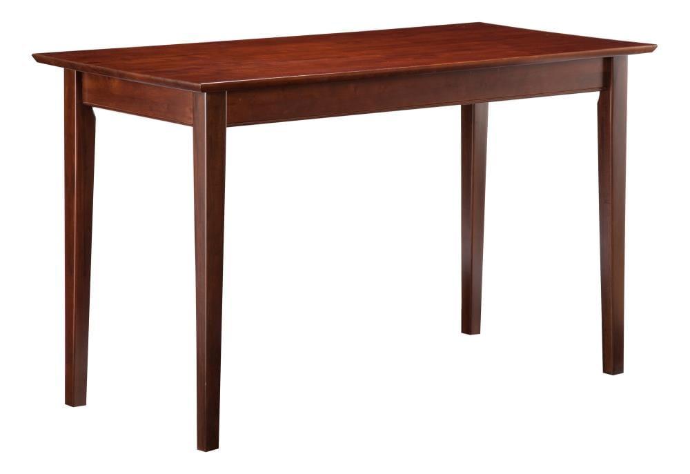 AFI 48" Solid Wood Shaker Design-Home Office, Laptop Computer Work Study Desk with USB Charger in Walnut